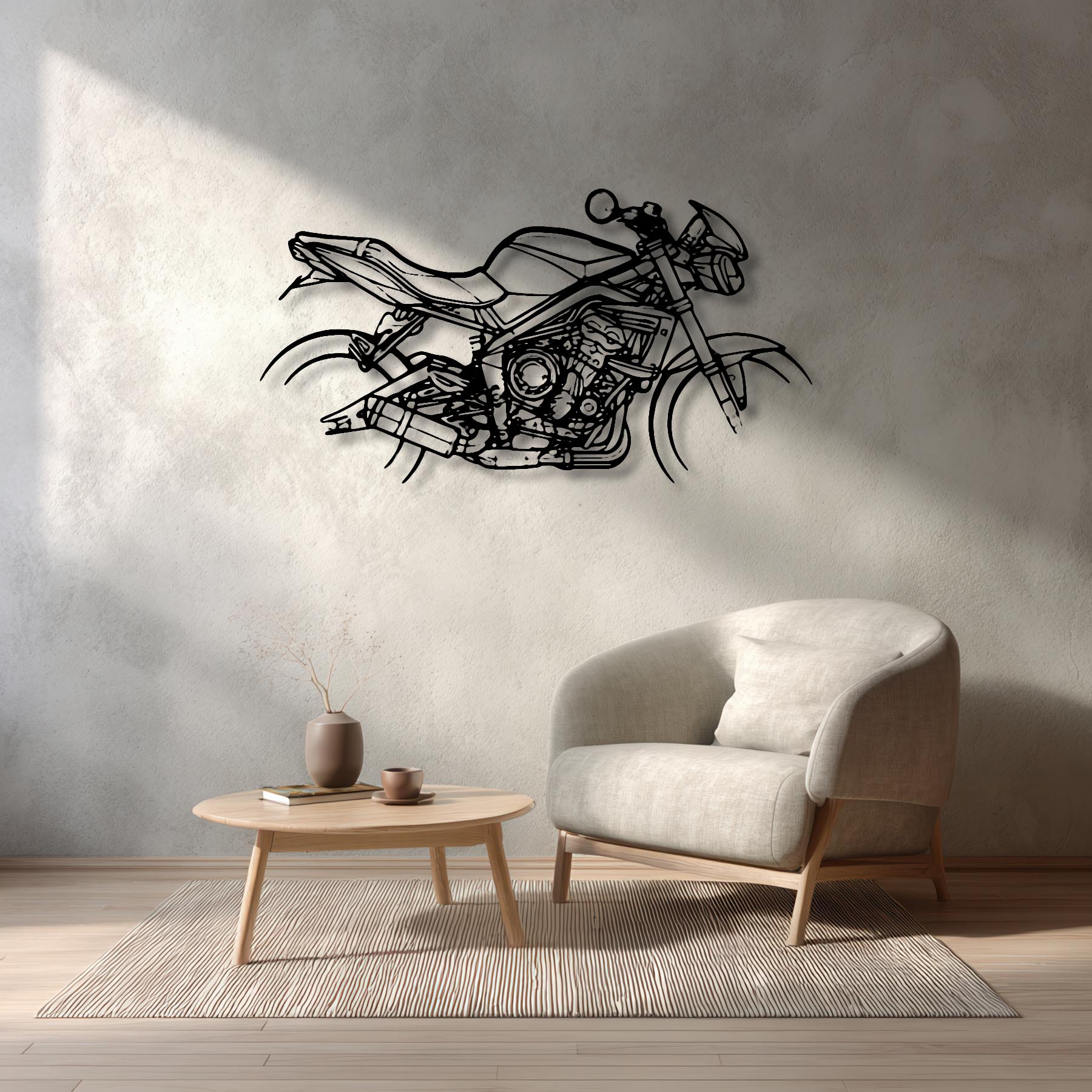 Street Triple R 2012 Silhouette Metal Wall Art