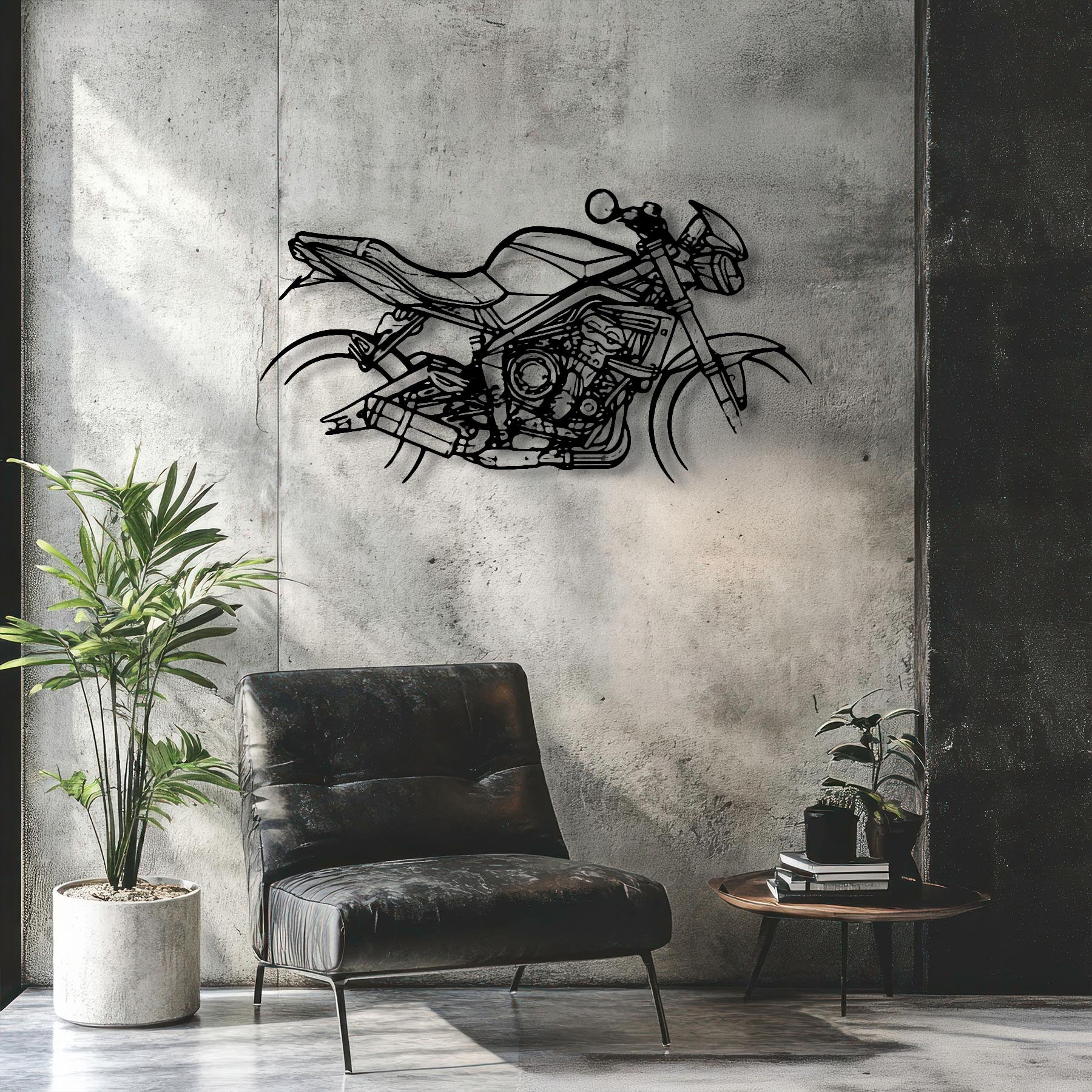 Street Triple R 2012 Silhouette Metal Wall Art