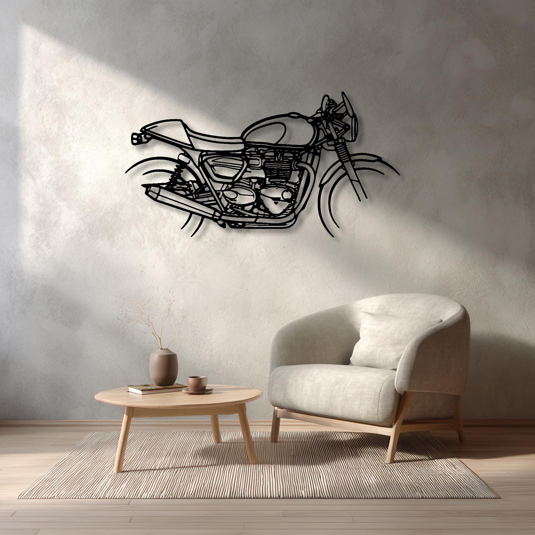 Street Twin 2020 Silhouette Metal Wall Art