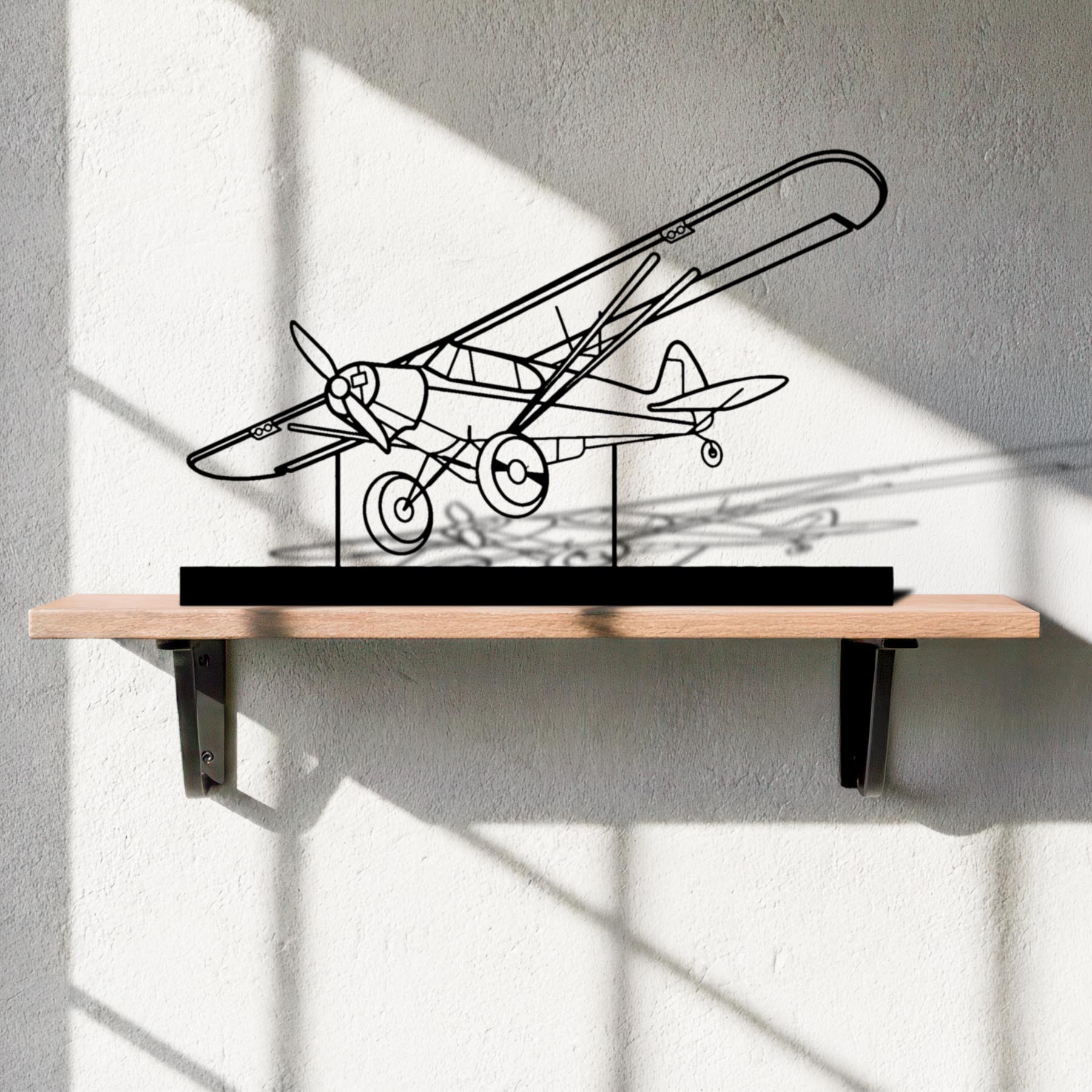Super Cub Silhouette Metal Art Stand