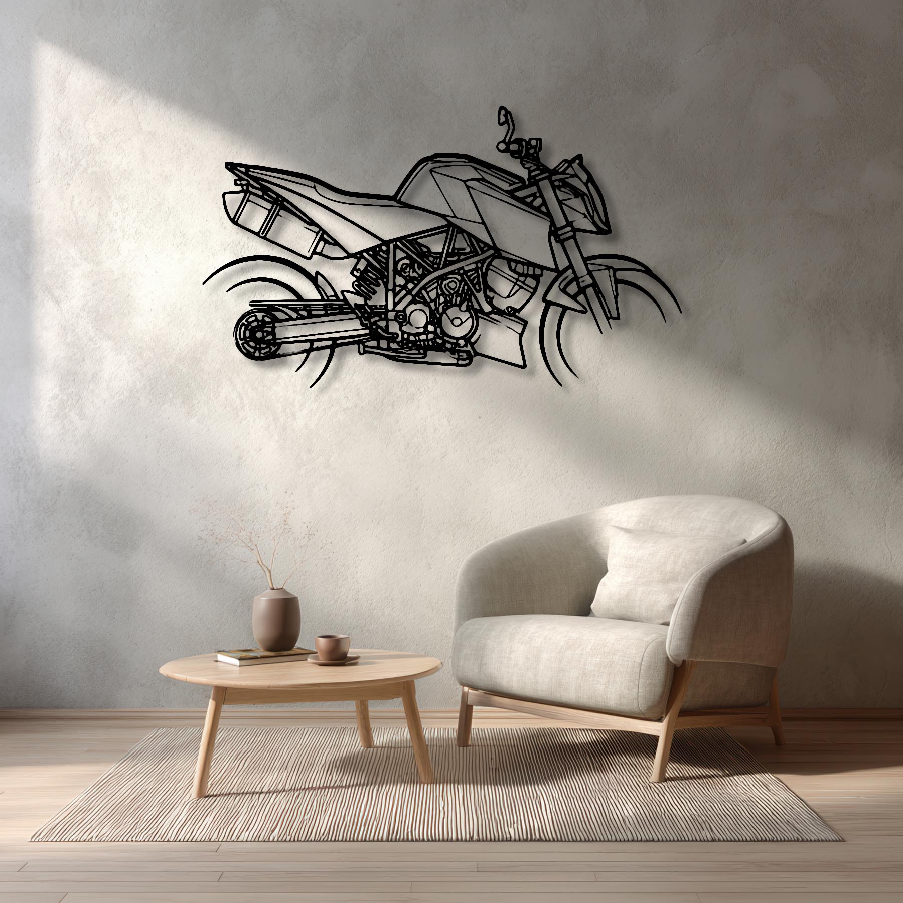 Super Duke 990 2009 Silhouette Metal Wall Art