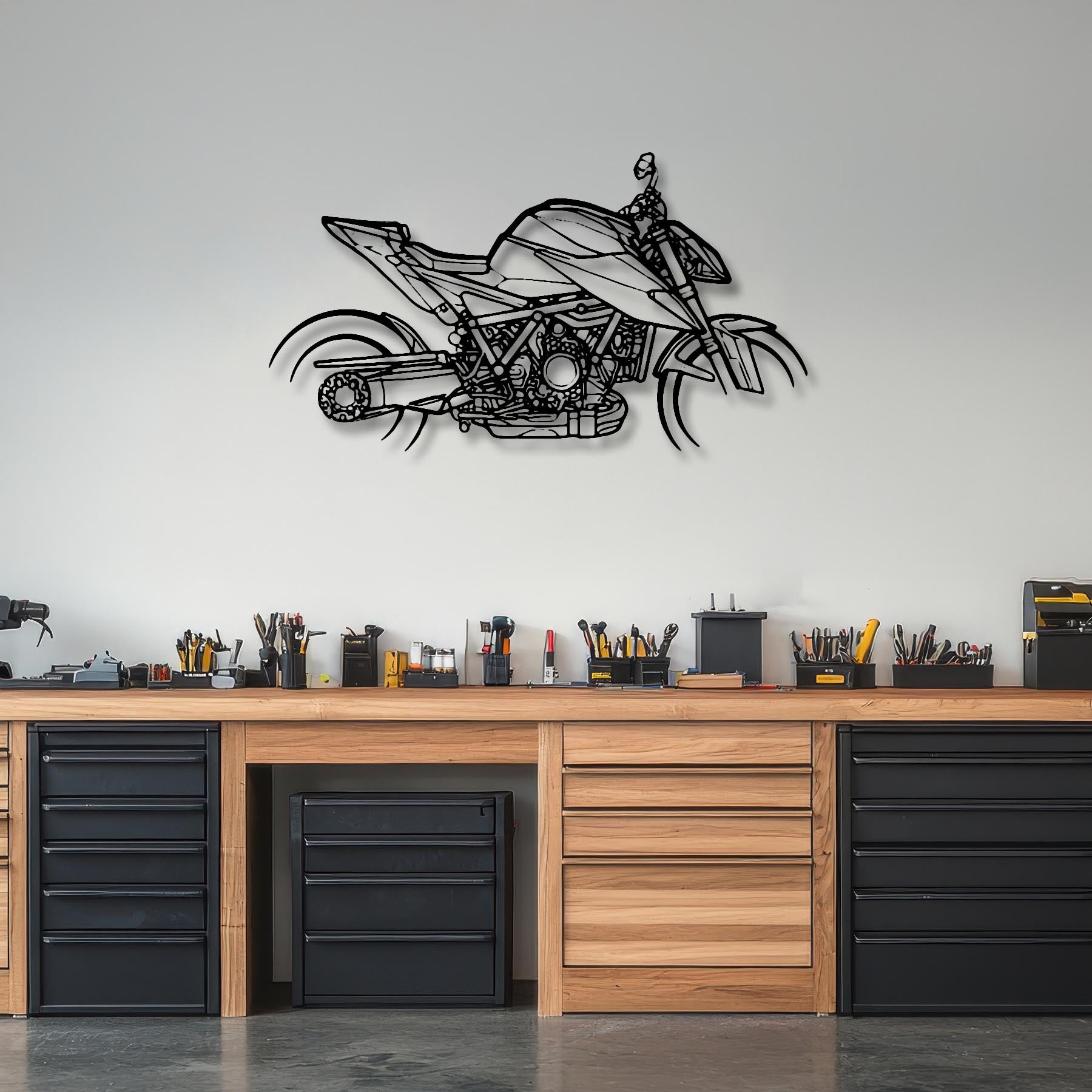 Super Duke Silhouette Metal Wall Art