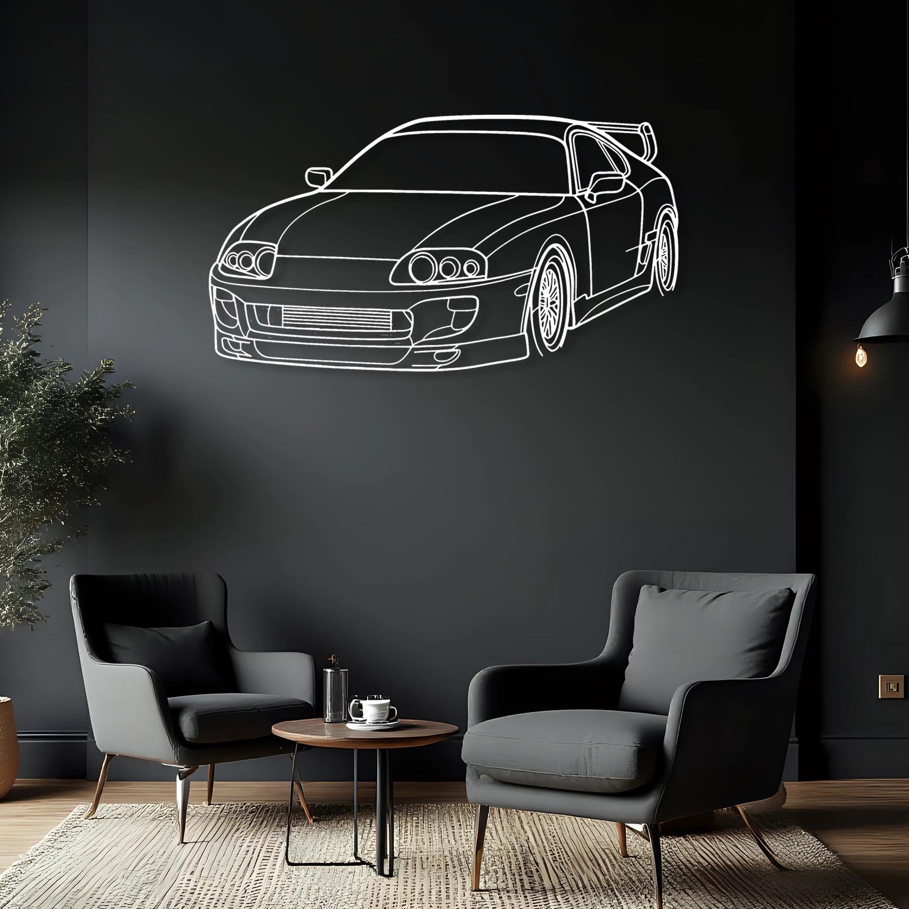 Supra 1994 Angle Silhouette Metal Wall Art
