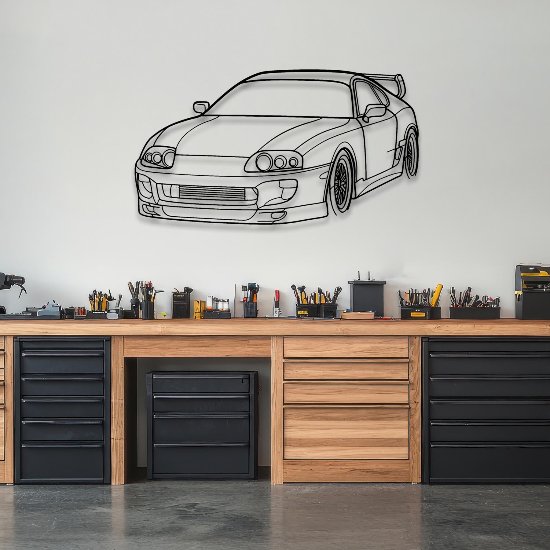 Supra 1994 Angle Silhouette Metal Wall Art