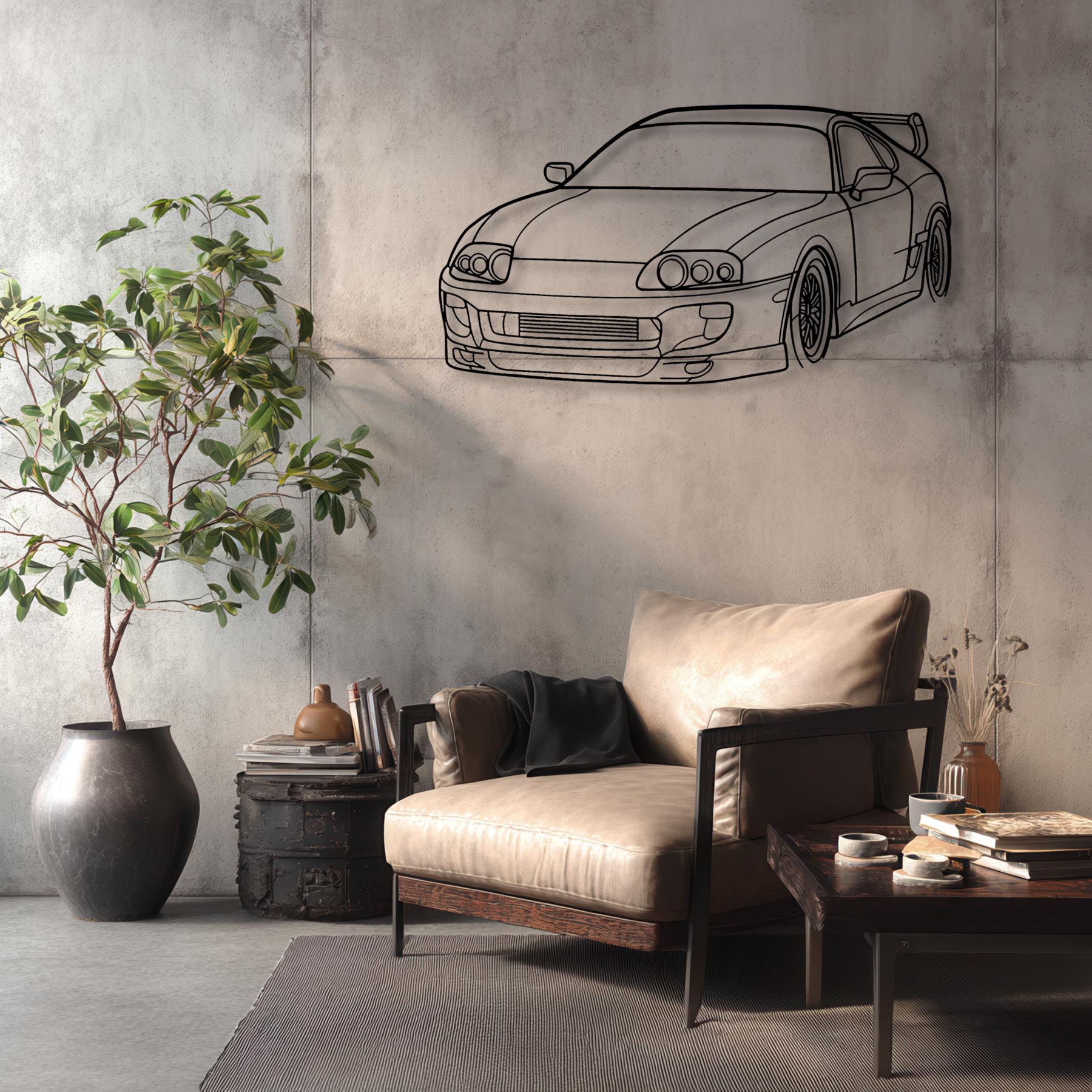 Supra 1994 Angle Silhouette Metal Wall Art