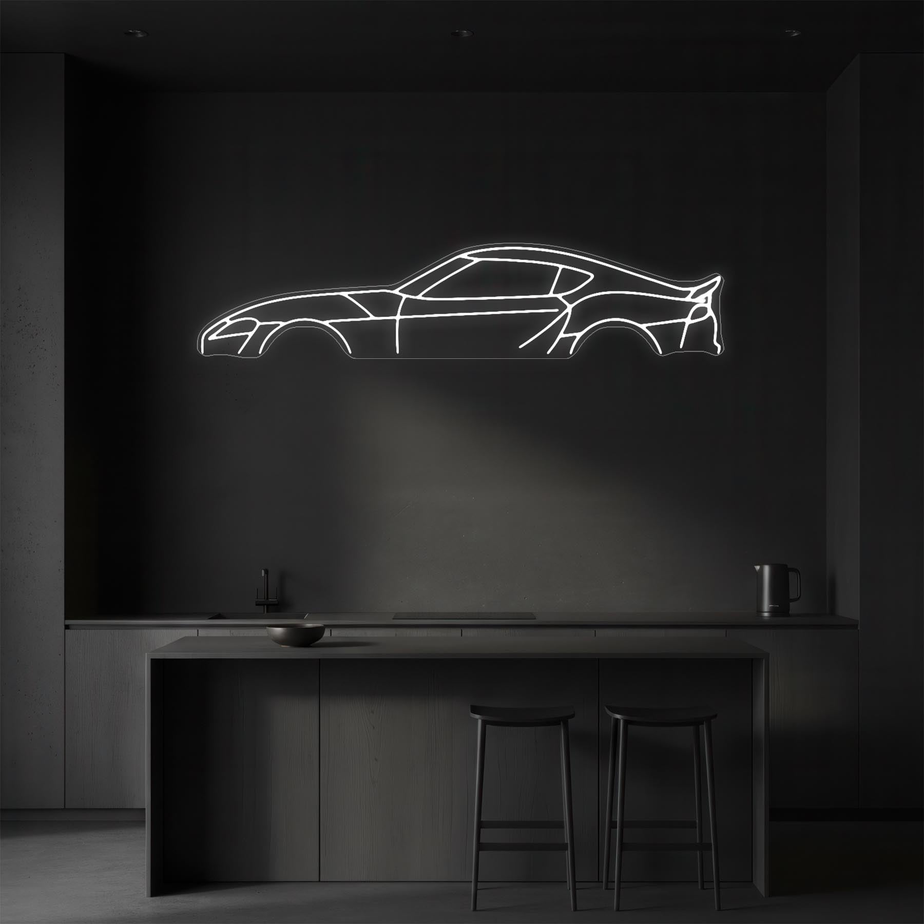 Supra MK5 2021 Neon Silhouette