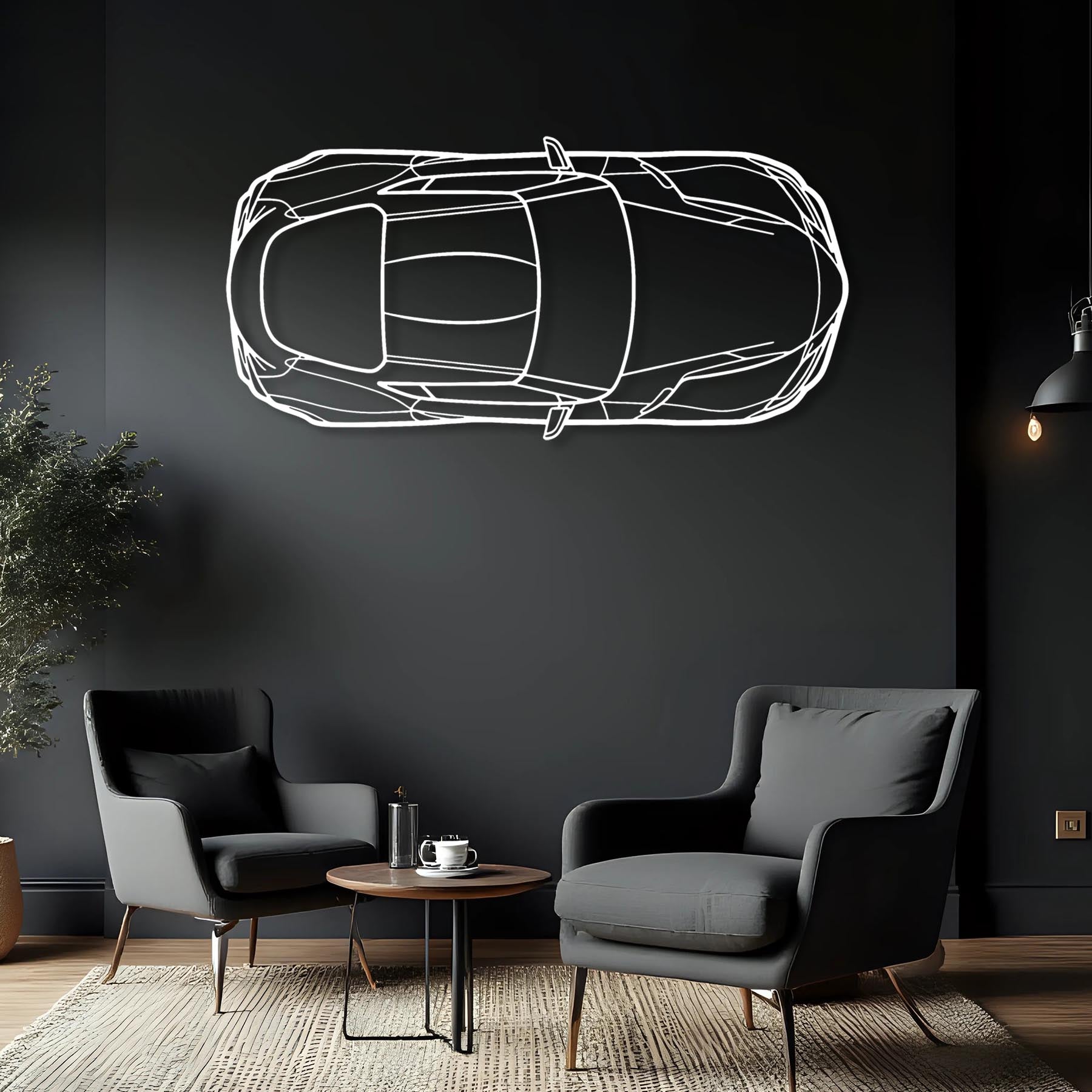 Supra MK5 TOP Metal Silhouette Wall Art