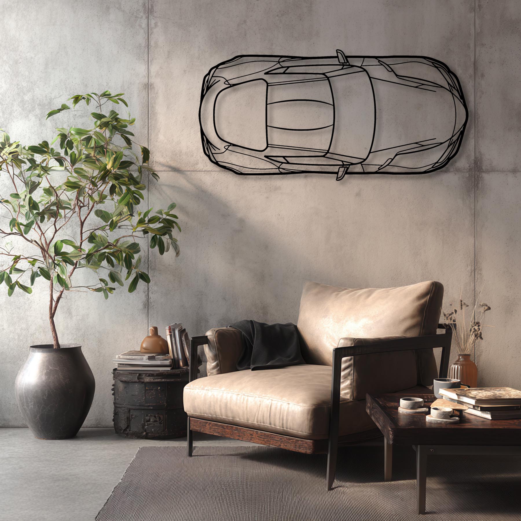 Supra MK5 TOP Metal Silhouette Wall Art
