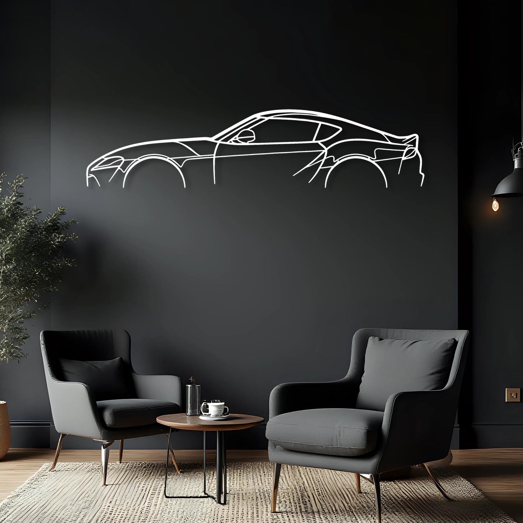 Supra Mk5 Classic Silhouette Metal Wall Art