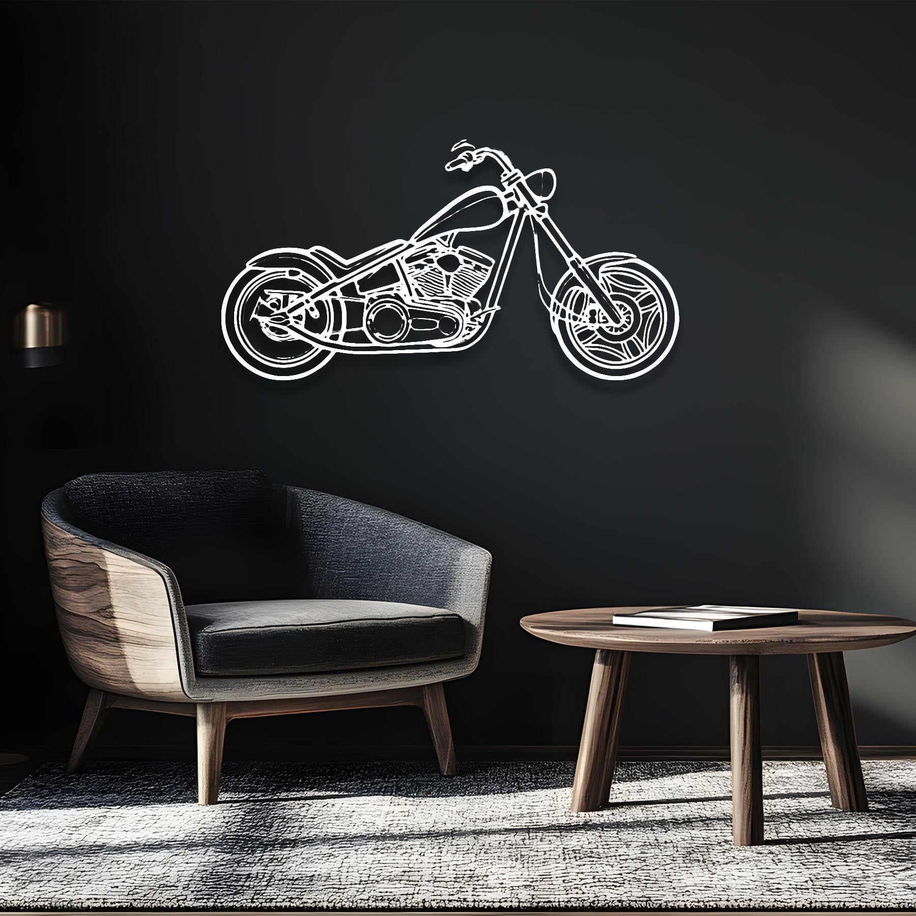 Swift Bar Chopper 2005 Silhouette Metal Wall Art