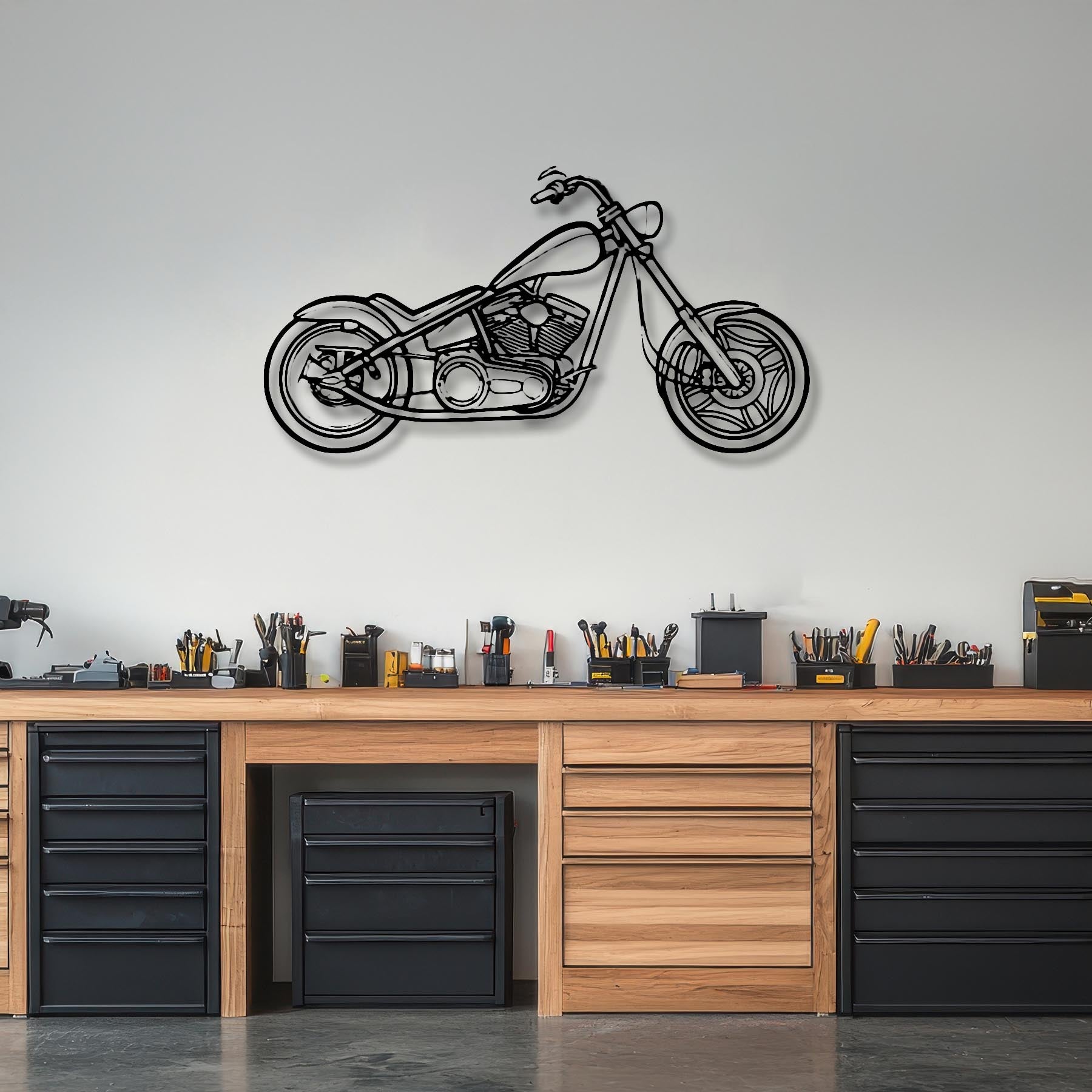 Swift Bar Chopper 2005 Silhouette Metal Wall Art