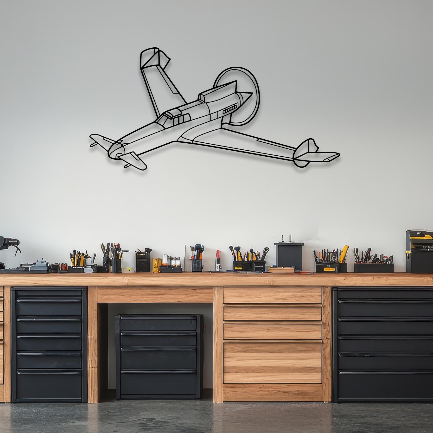 T-28 Trojan Metal Aircraft Wall Art - NCP0602