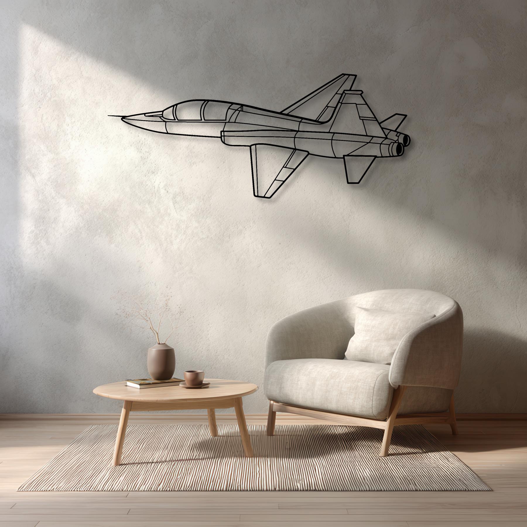 T-38C Talon Angle Metal Aircraft Wall Art - NCP0496
