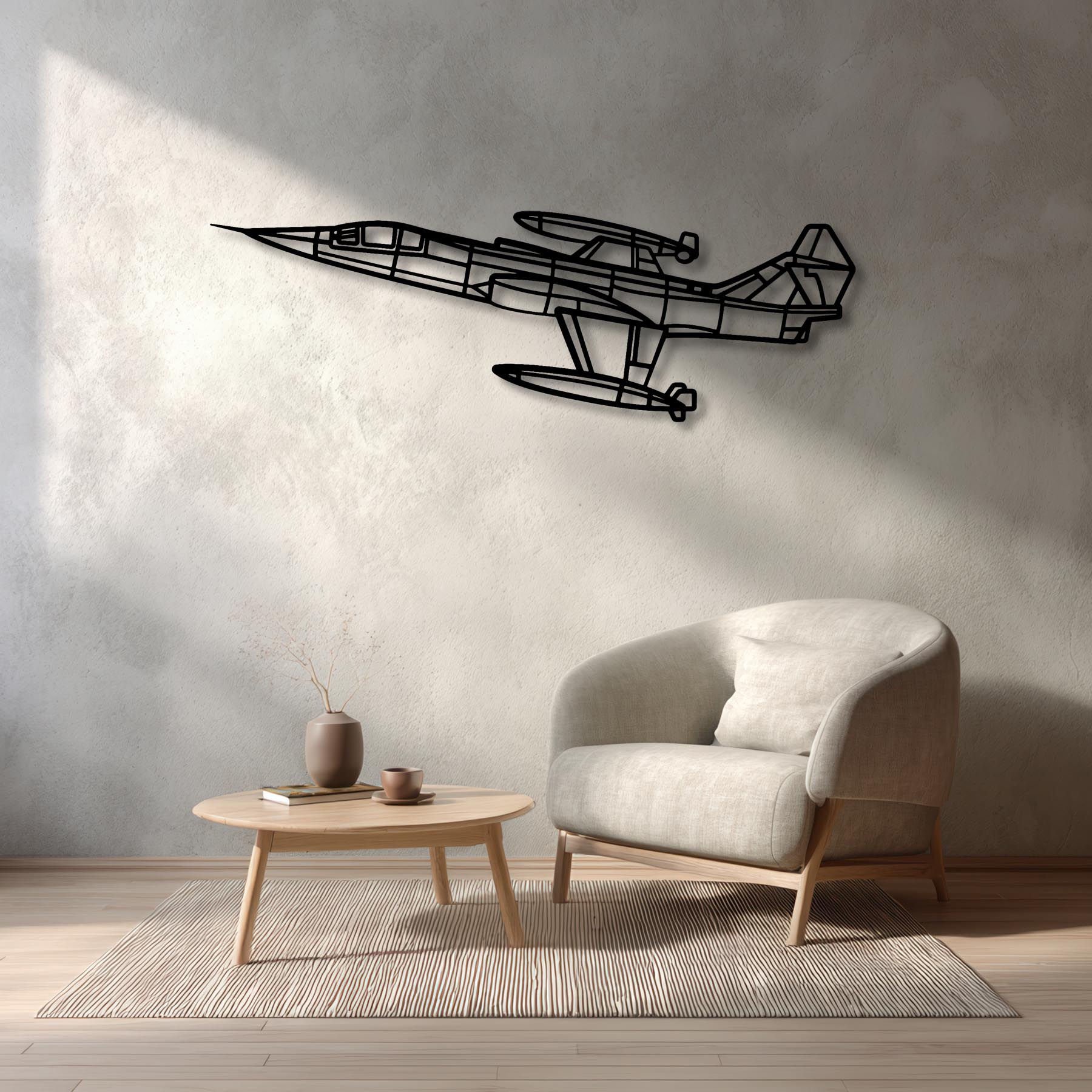T-38C Talon Angle Metal Aircraft Wall Art - NCP0496
