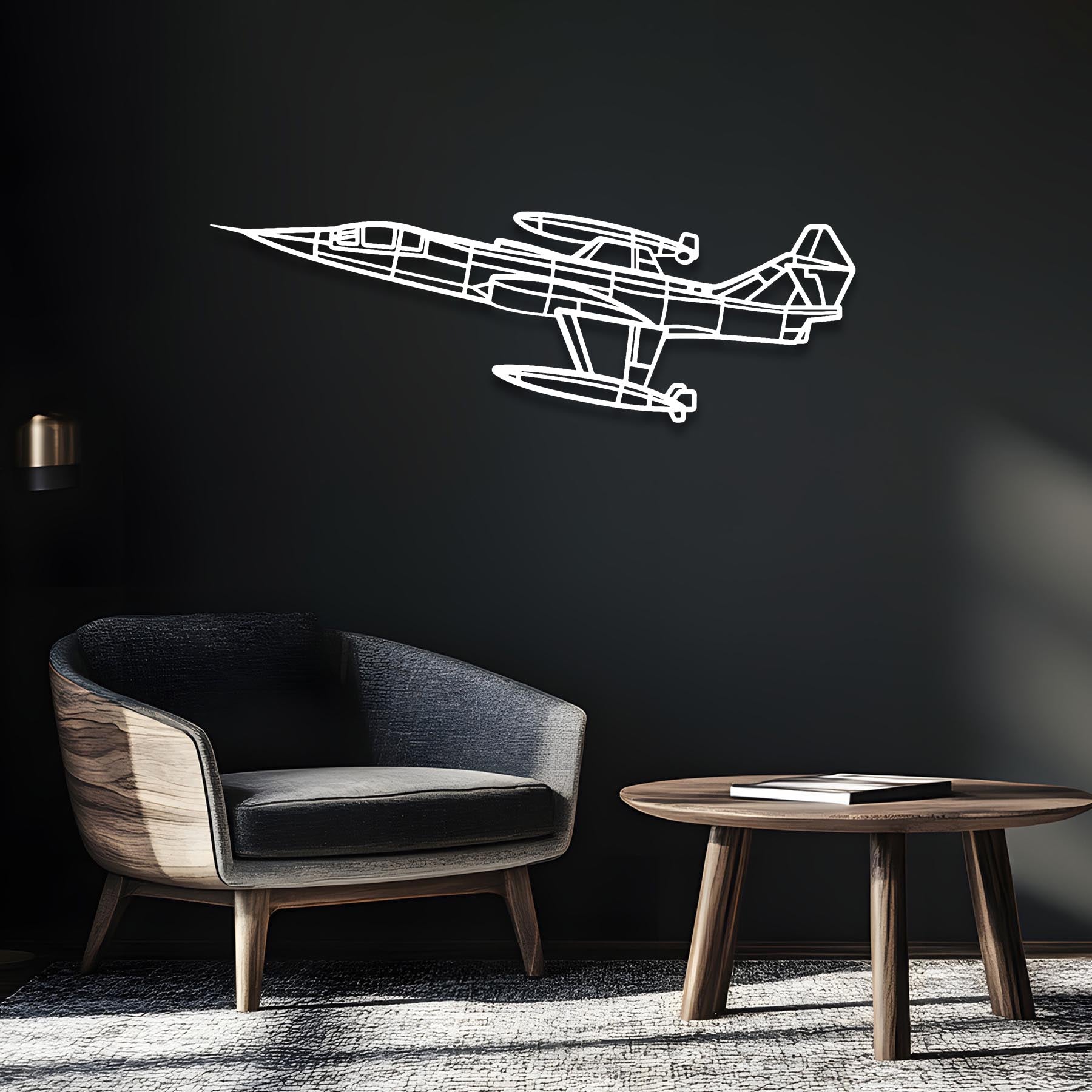 T-38C Talon Angle Metal Aircraft Wall Art - NCP0496