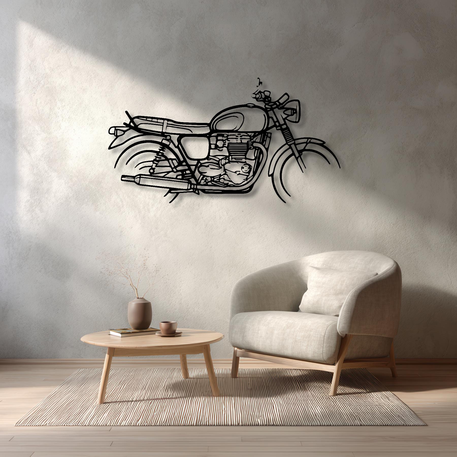 T120 2019 Silhouette Metal Wall Art