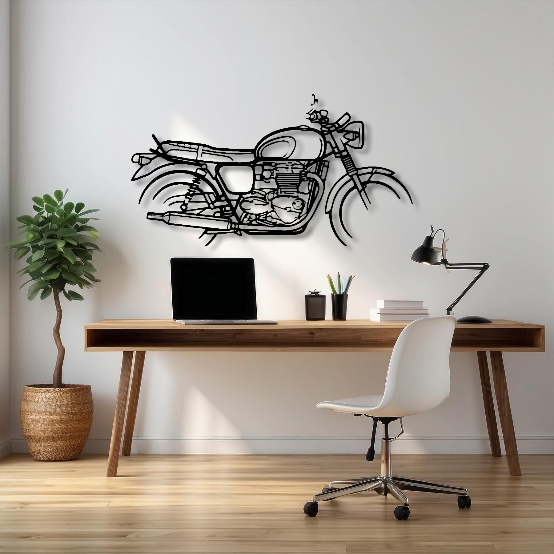 T120 2019 Silhouette Metal Wall Art