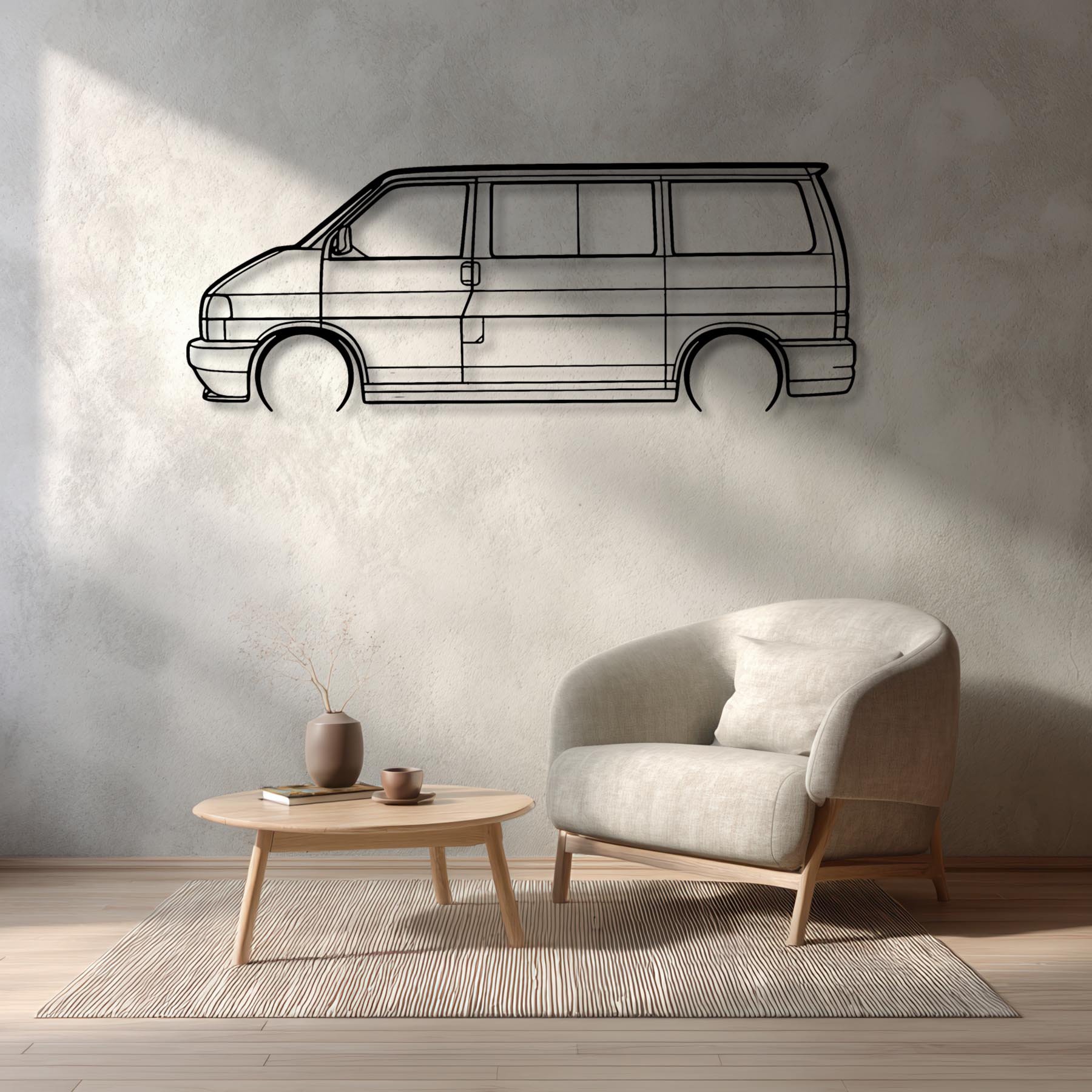 T4 1999 Detailed Silhouette Metal Wall Art