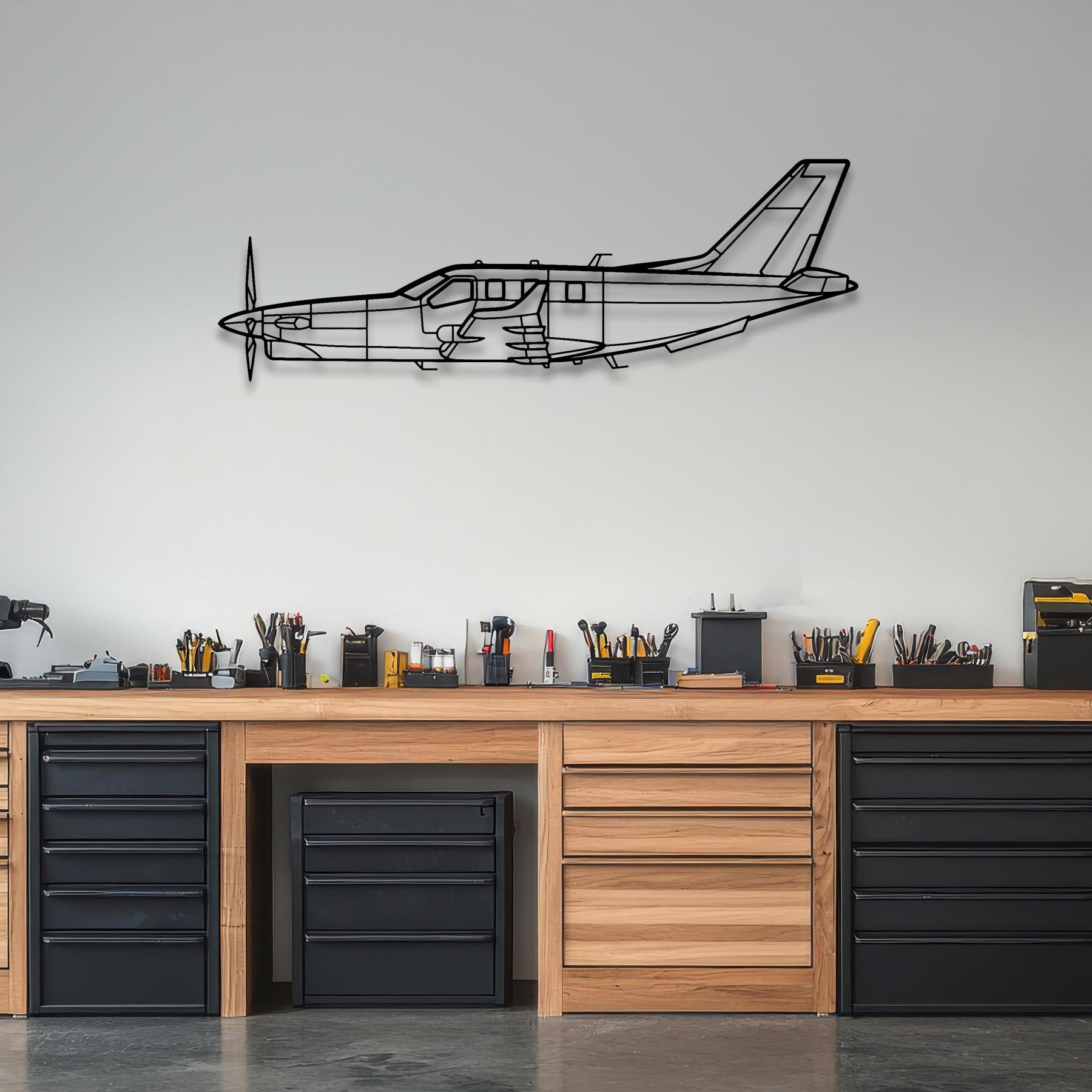 TBM 960 Metal Aircraft Wall Art - NCP0199