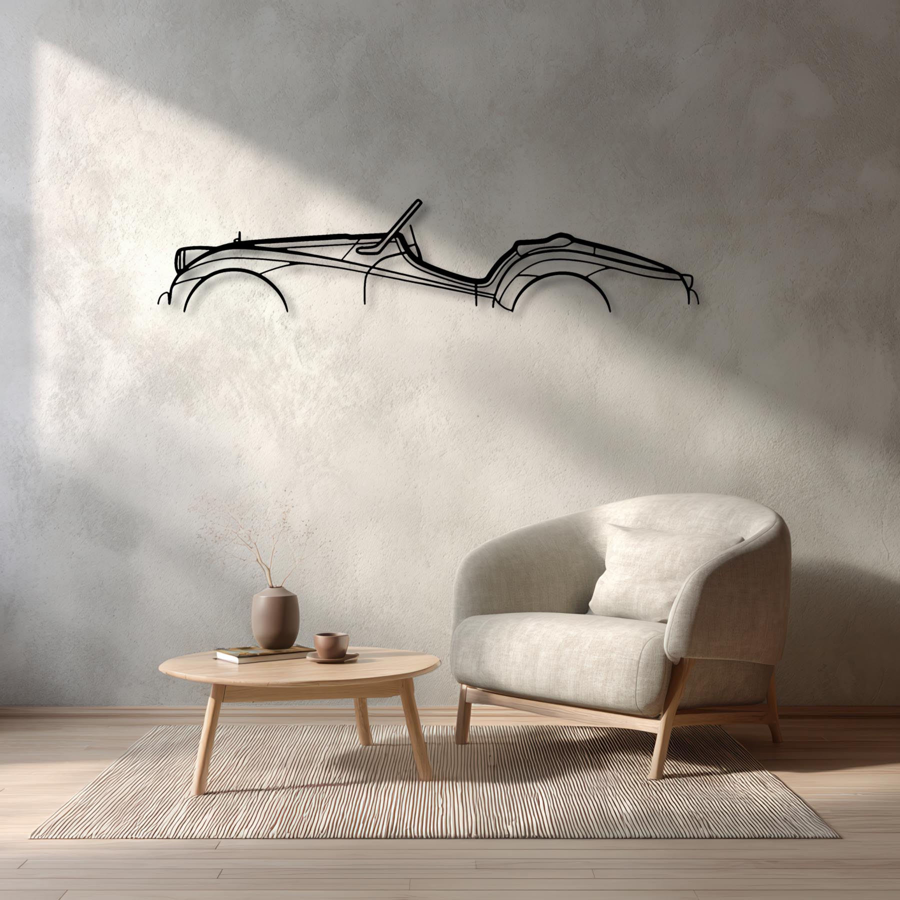 TR3A 1959 Classic Silhouette Metal Wall Art