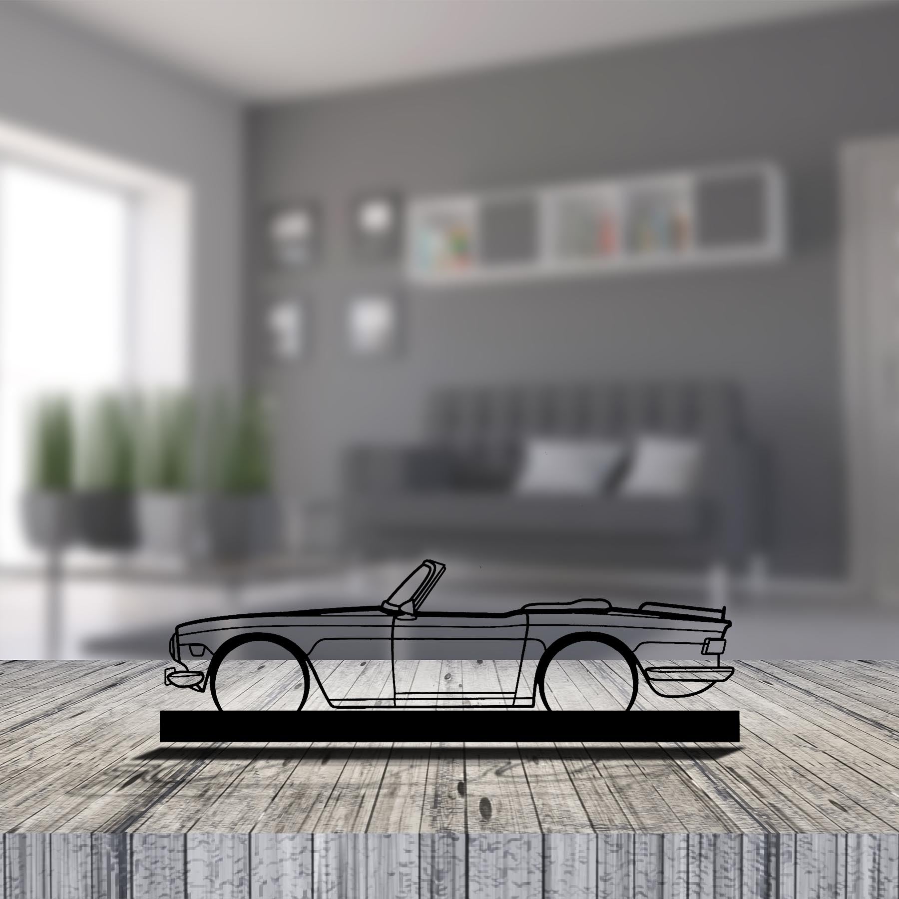 TR6 1974 Silhouette Metal Art Stand