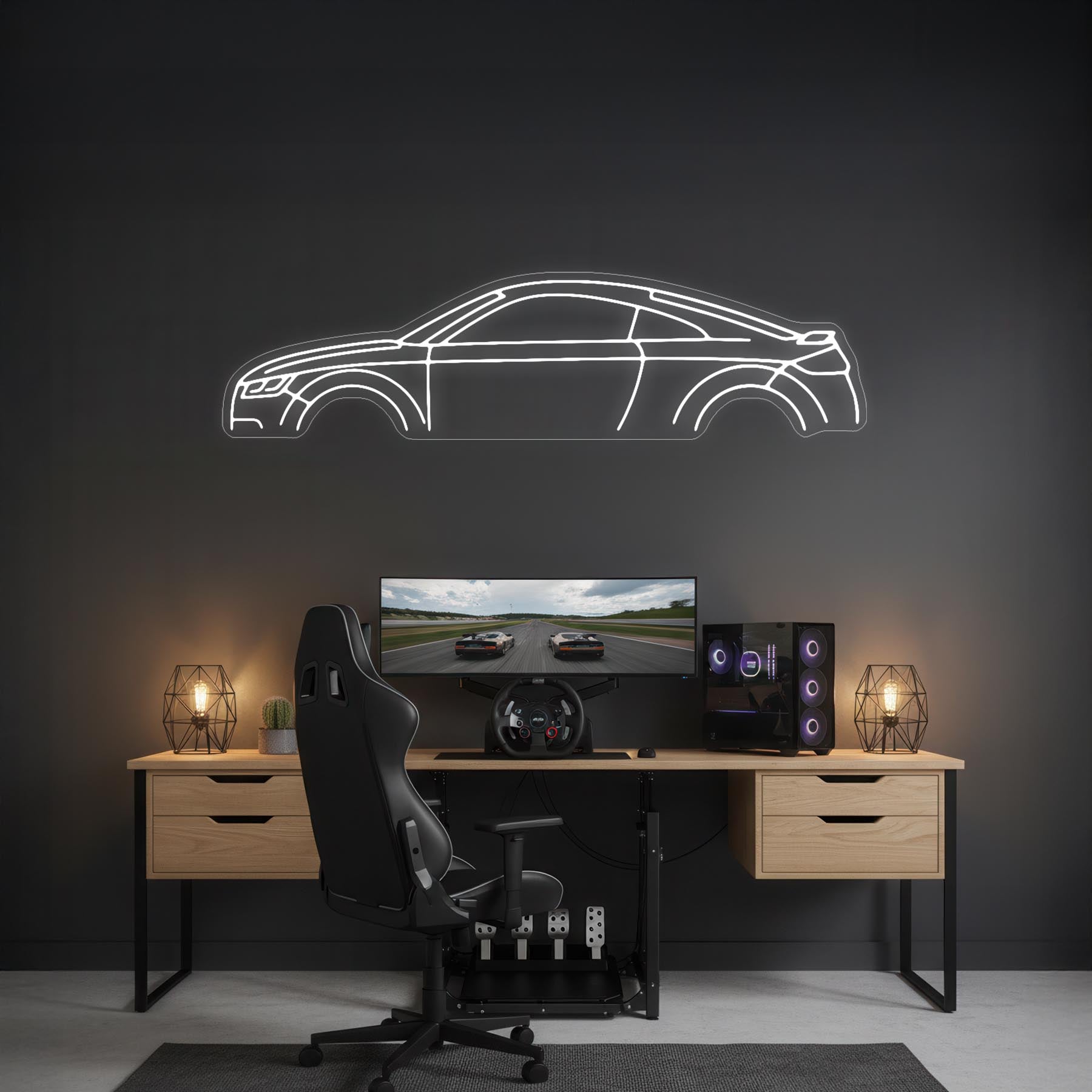 TT RS 2020 Neon Silhouette