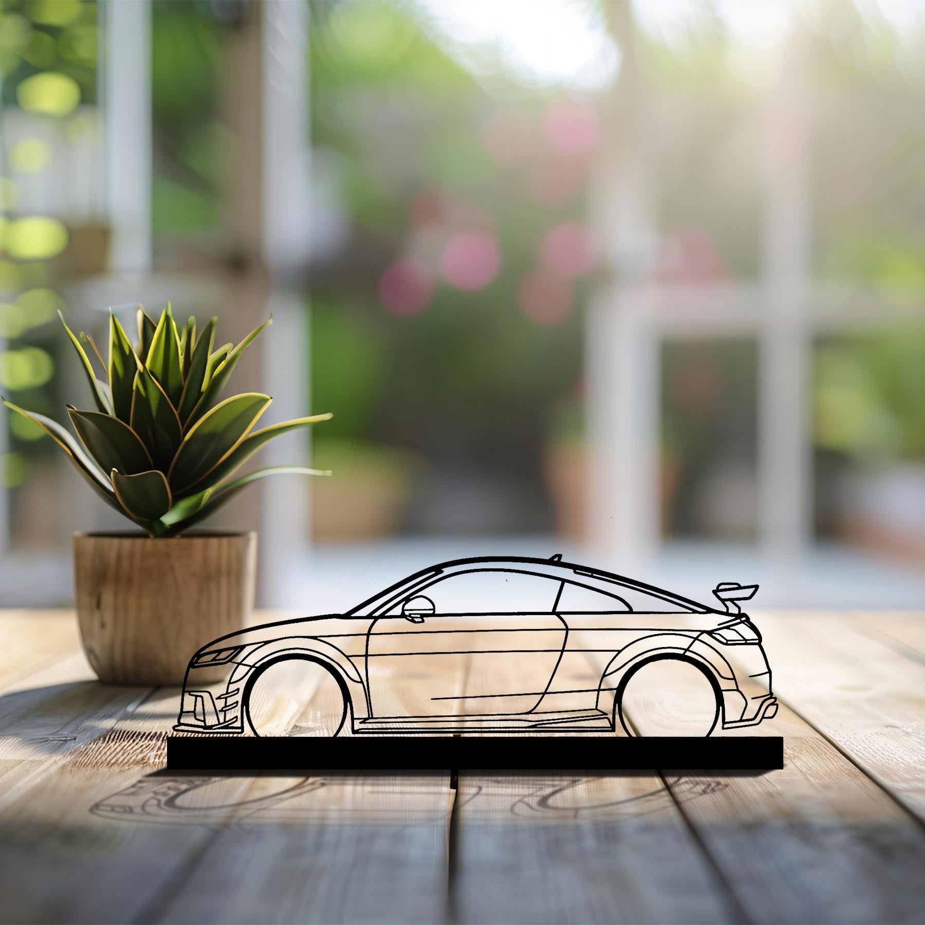 TT RS 8S 2017 Silhouette Metal Art Stand