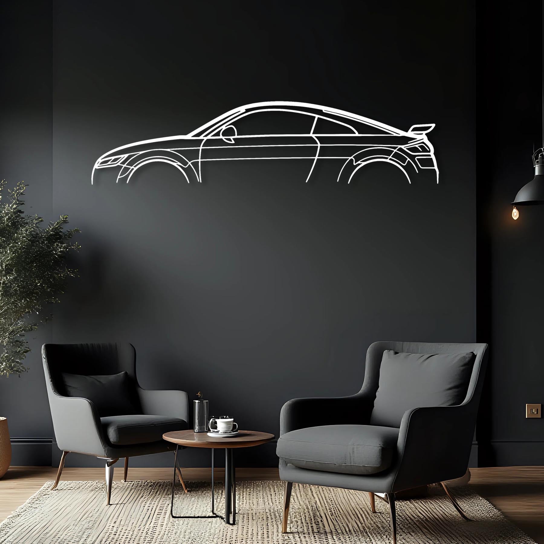 TT RS Mk3 Classic Silhouette Metal Wall Art