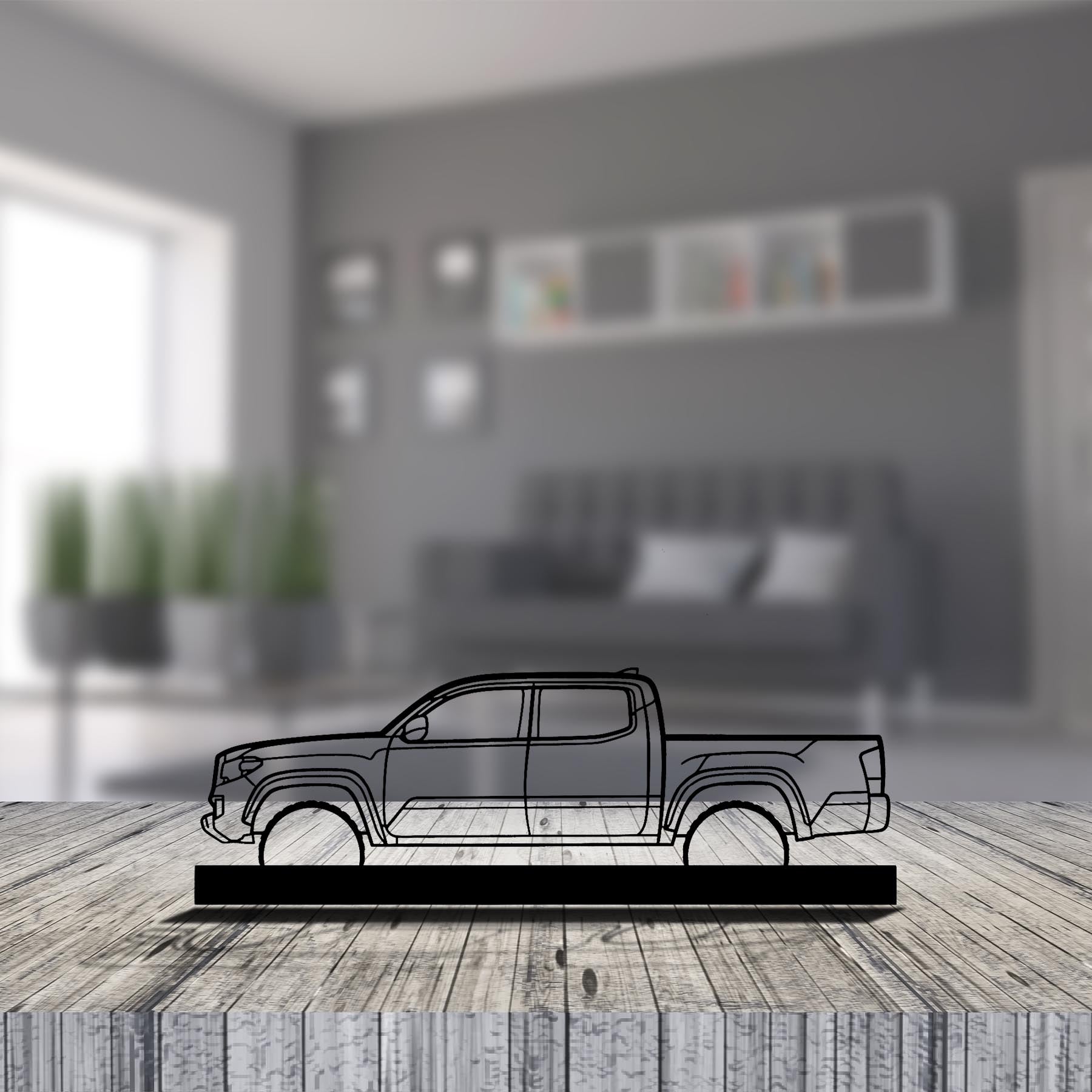 Tacoma Lunar Rock Silhouette Metal Art Stand