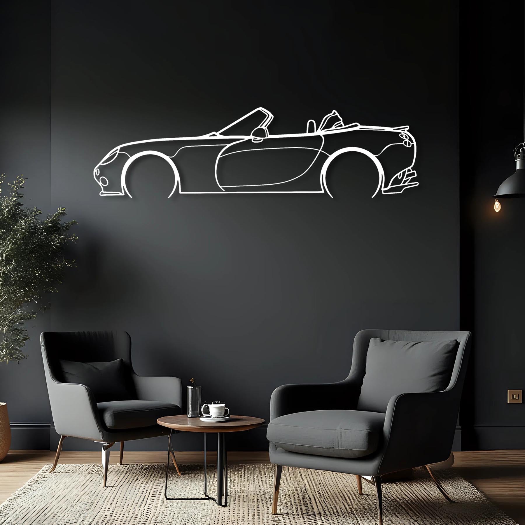 Tamora 2004 Detailed Silhouette Metal Wall Art