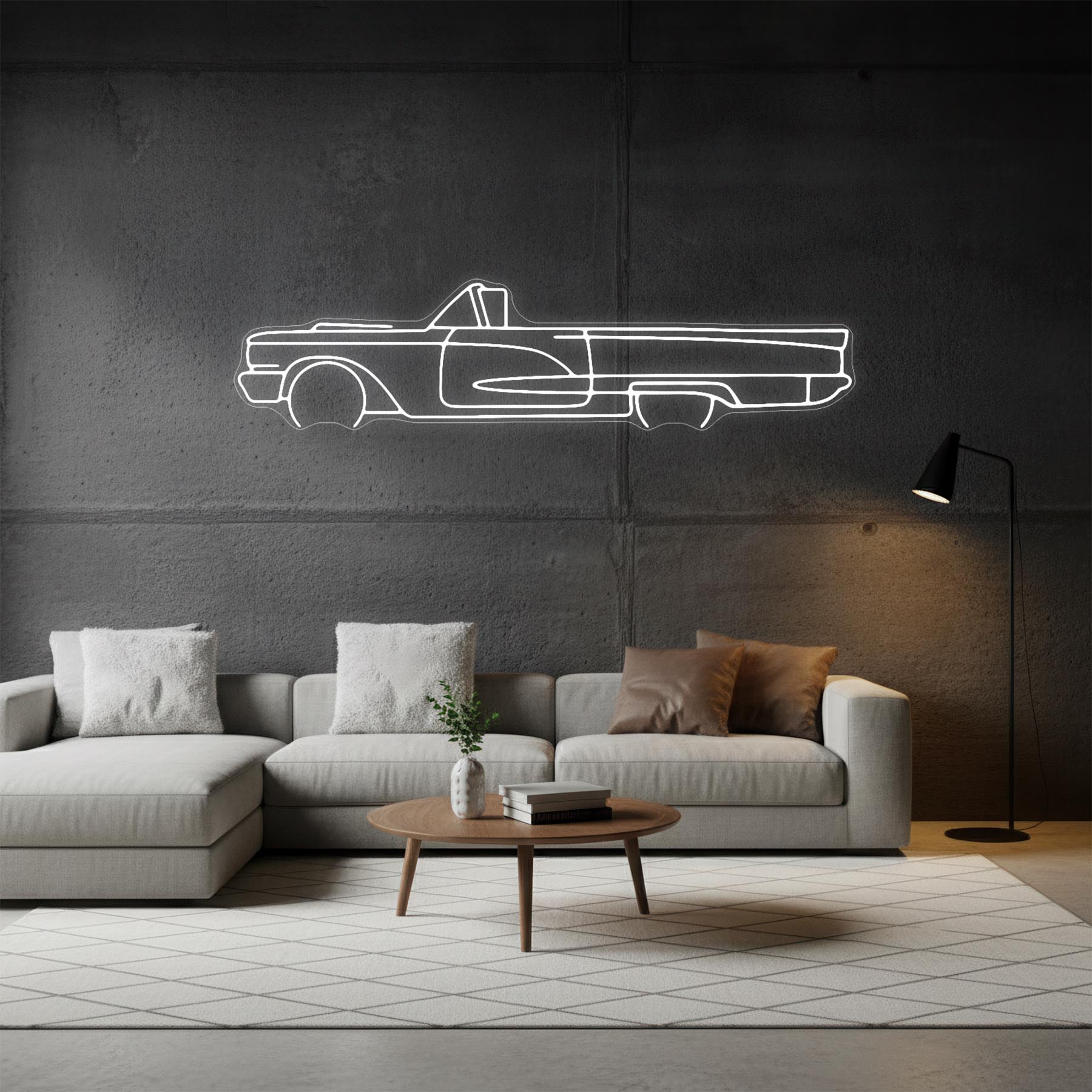 Thunderbird 1959 Neon Silhouette