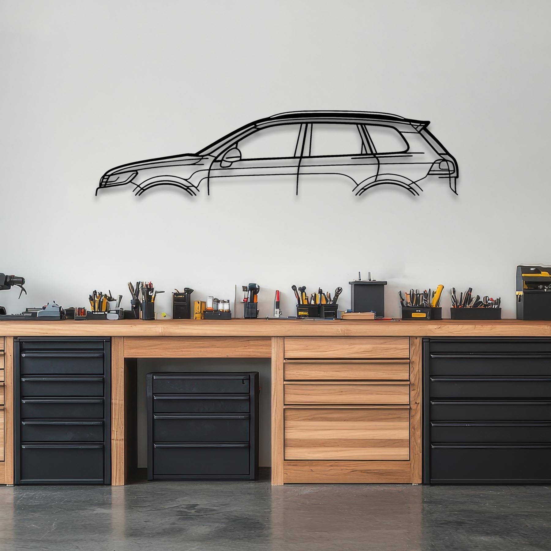 Touareg 2016 Classic Silhouette Metal Wall Art