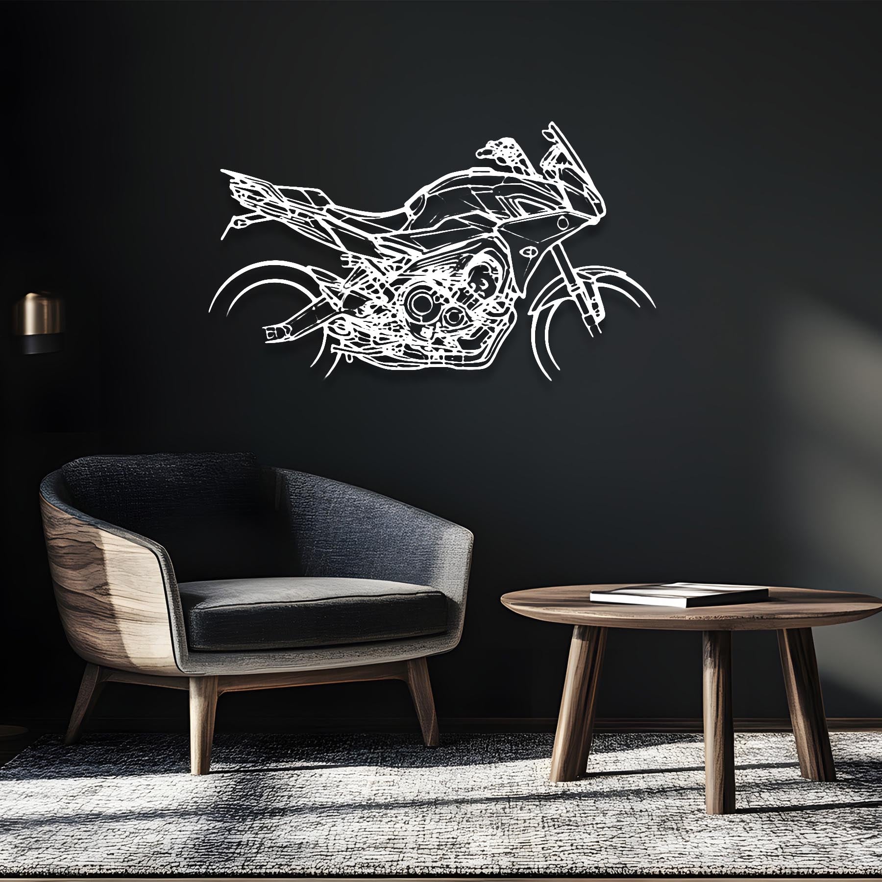 Tracer 900 2018 Silhouette Metal Wall Art