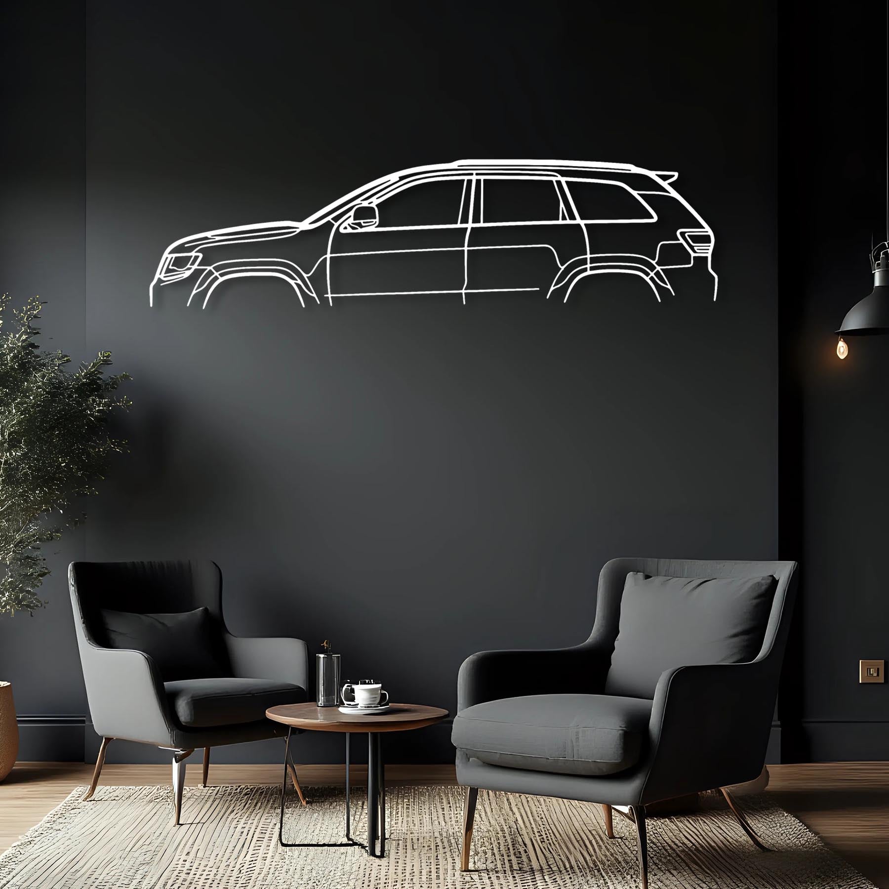 Trackhawk-2018 Classic Silhouette Metal Wall Art