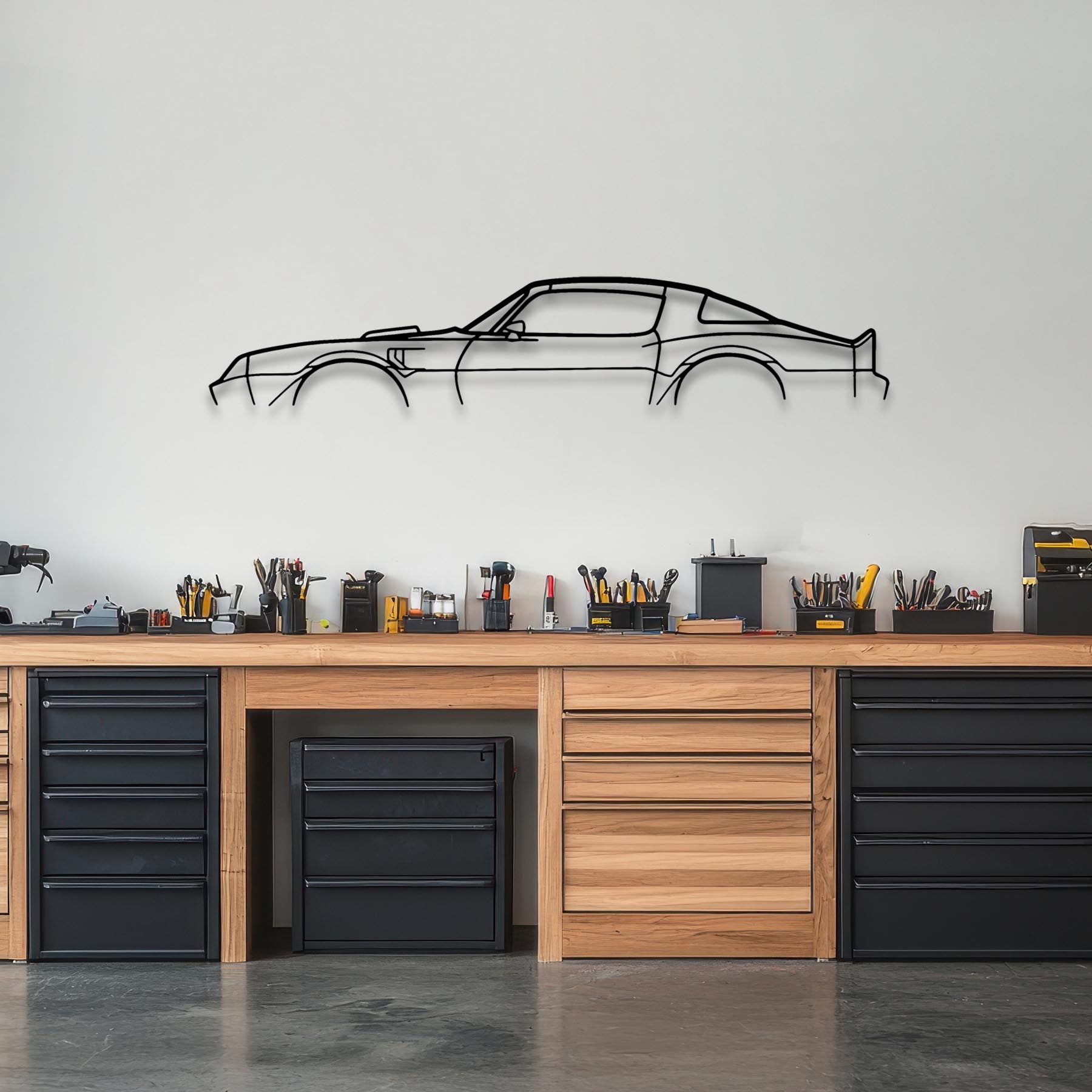 Trans Am 1977 Classic Silhouette Metal Wall Art