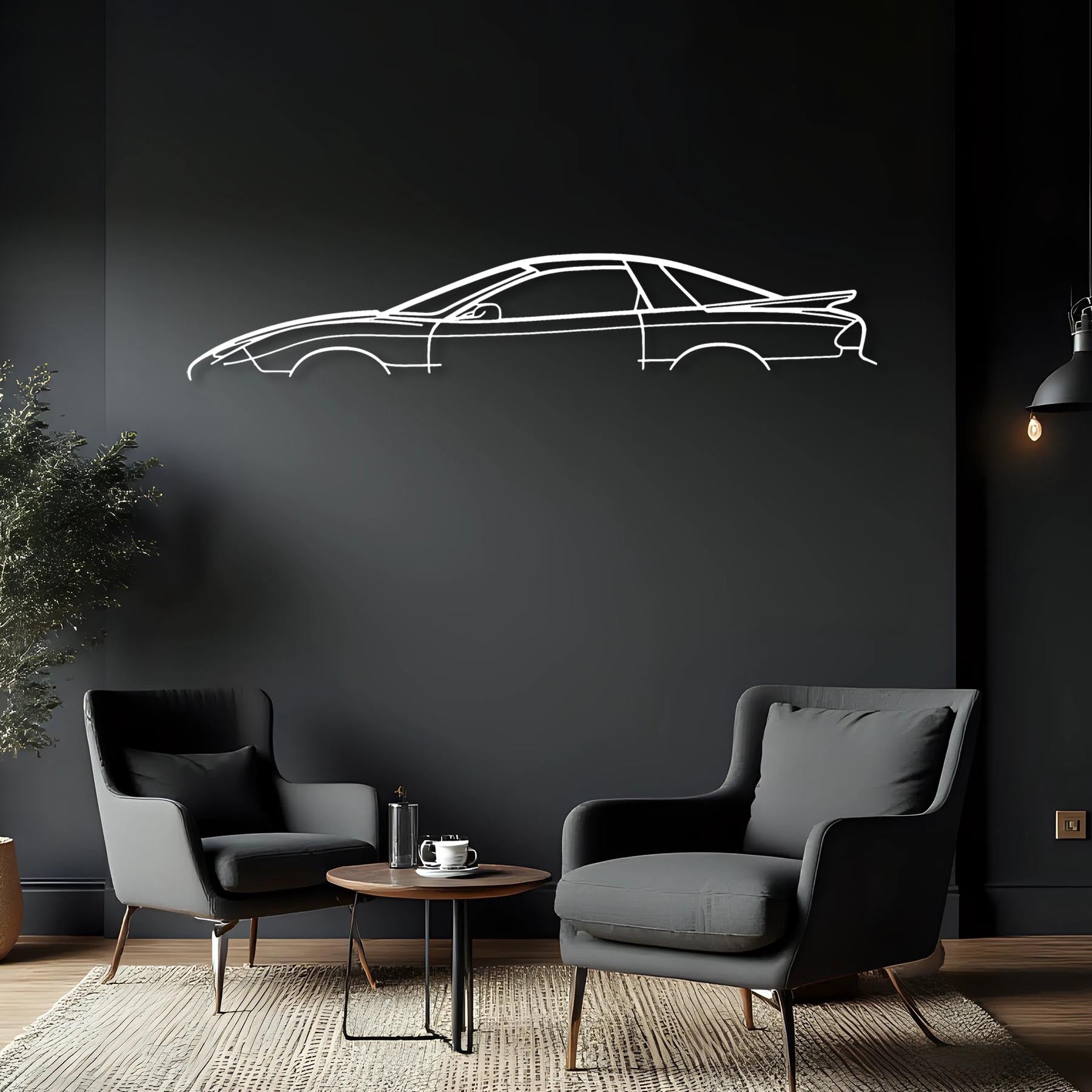 Trans Am 2002 Classic Silhouette Metal Wall Art