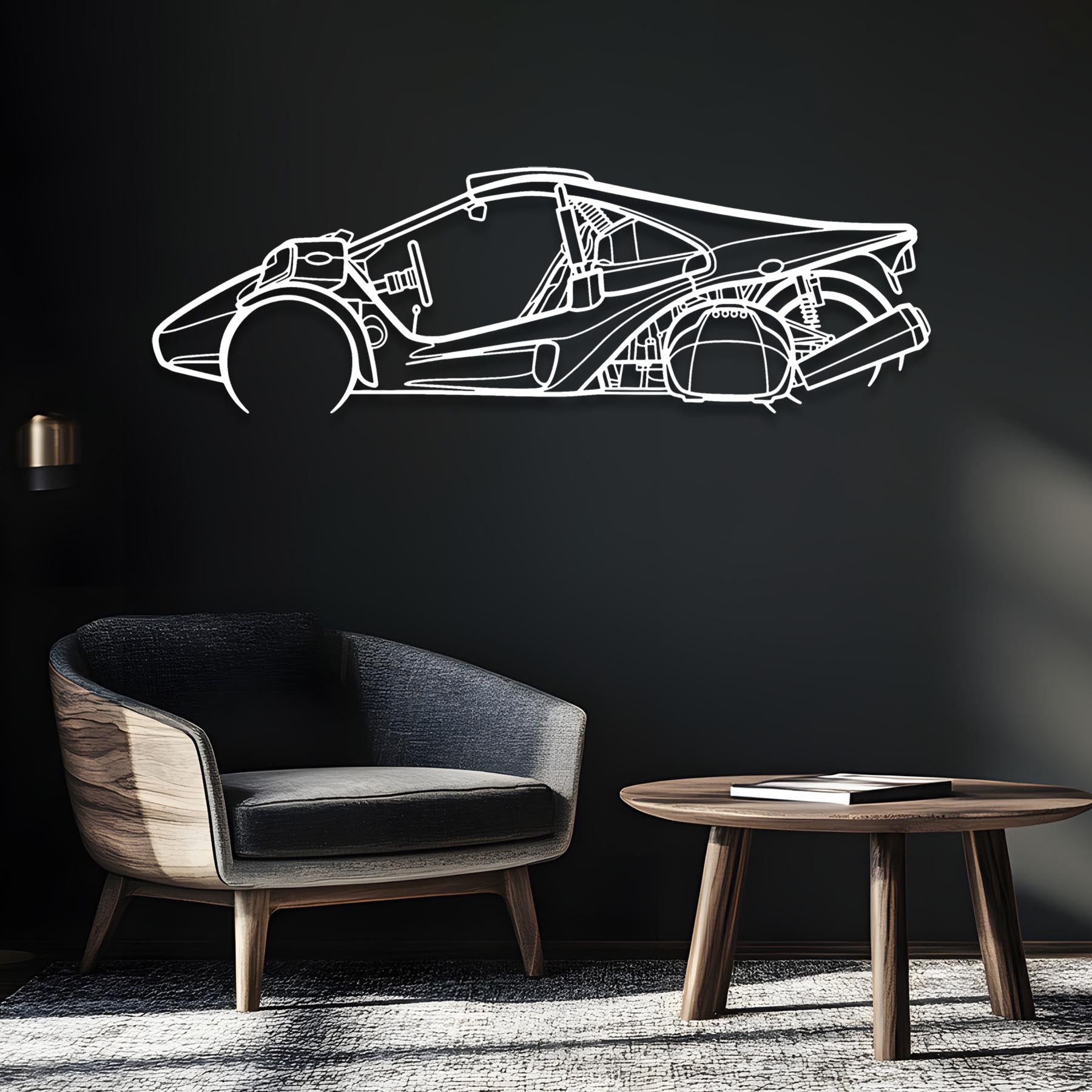 Trex 2022 Detailed Silhouette Metal Wall Art