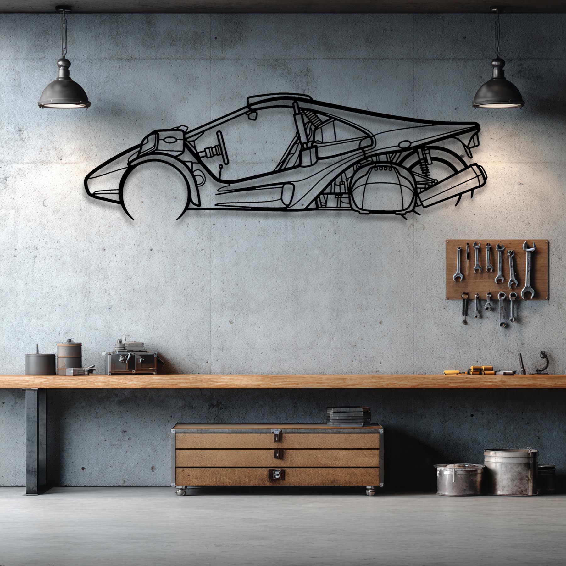 Trex 2022 Detailed Silhouette Metal Wall Art