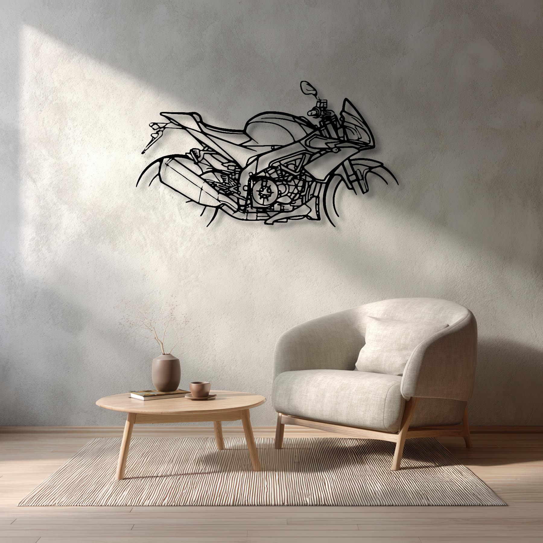 Tuono V4 2020 Silhouette Metal Wall Art