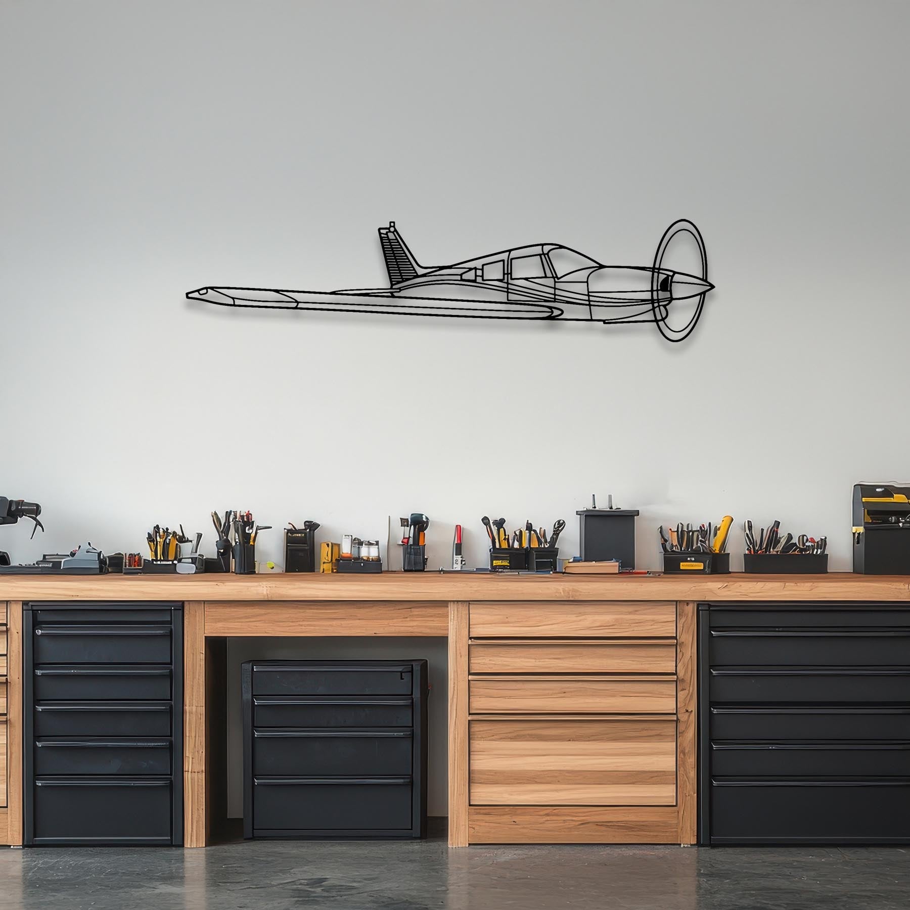 Turbo Arrow 3 Angle Metal Aircraft Wall Art - NCP0498