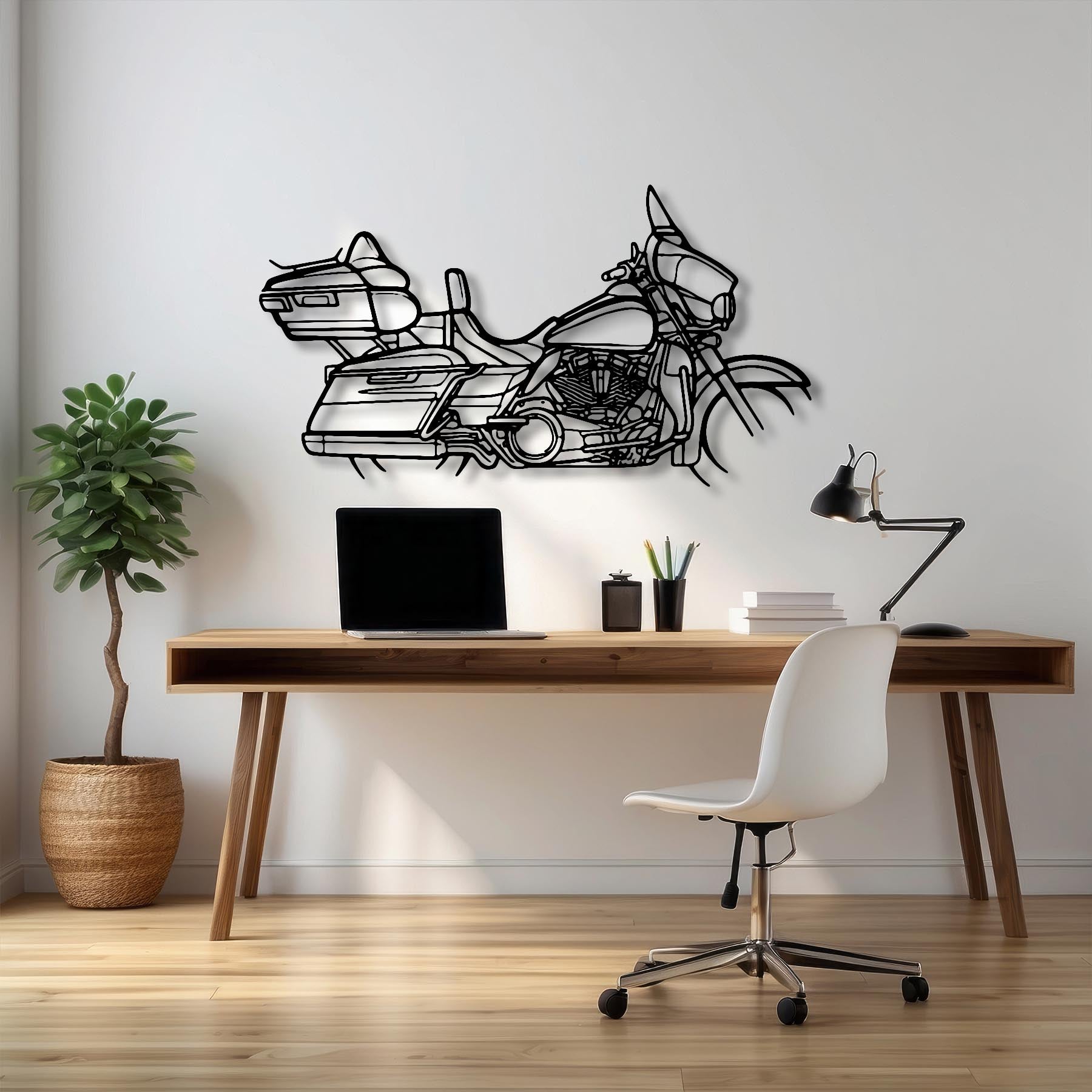Ultra Glide Silhouette Metal Wall Art