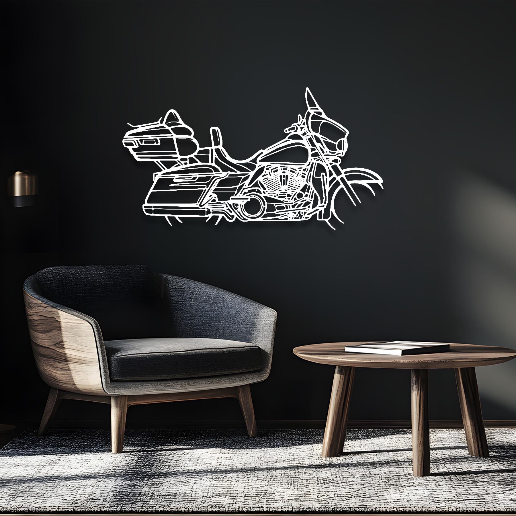 Ultra Glide Silhouette Metal Wall Art