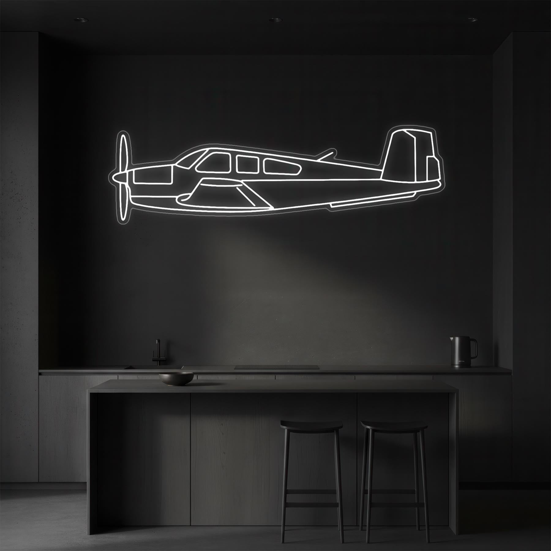 V35 Bonanza Neon Silhouette