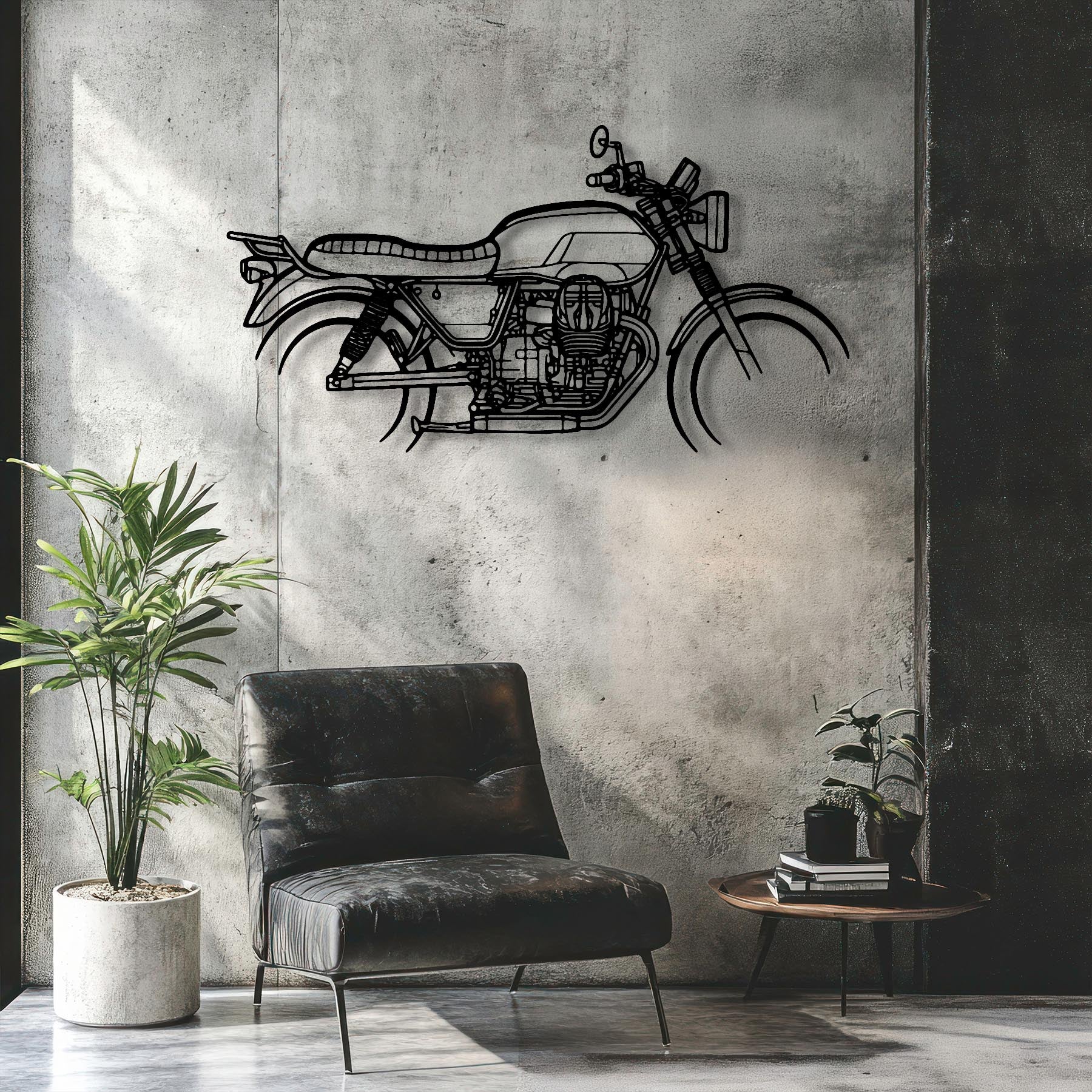 V7 3 2017 Silhouette Metal Wall Art