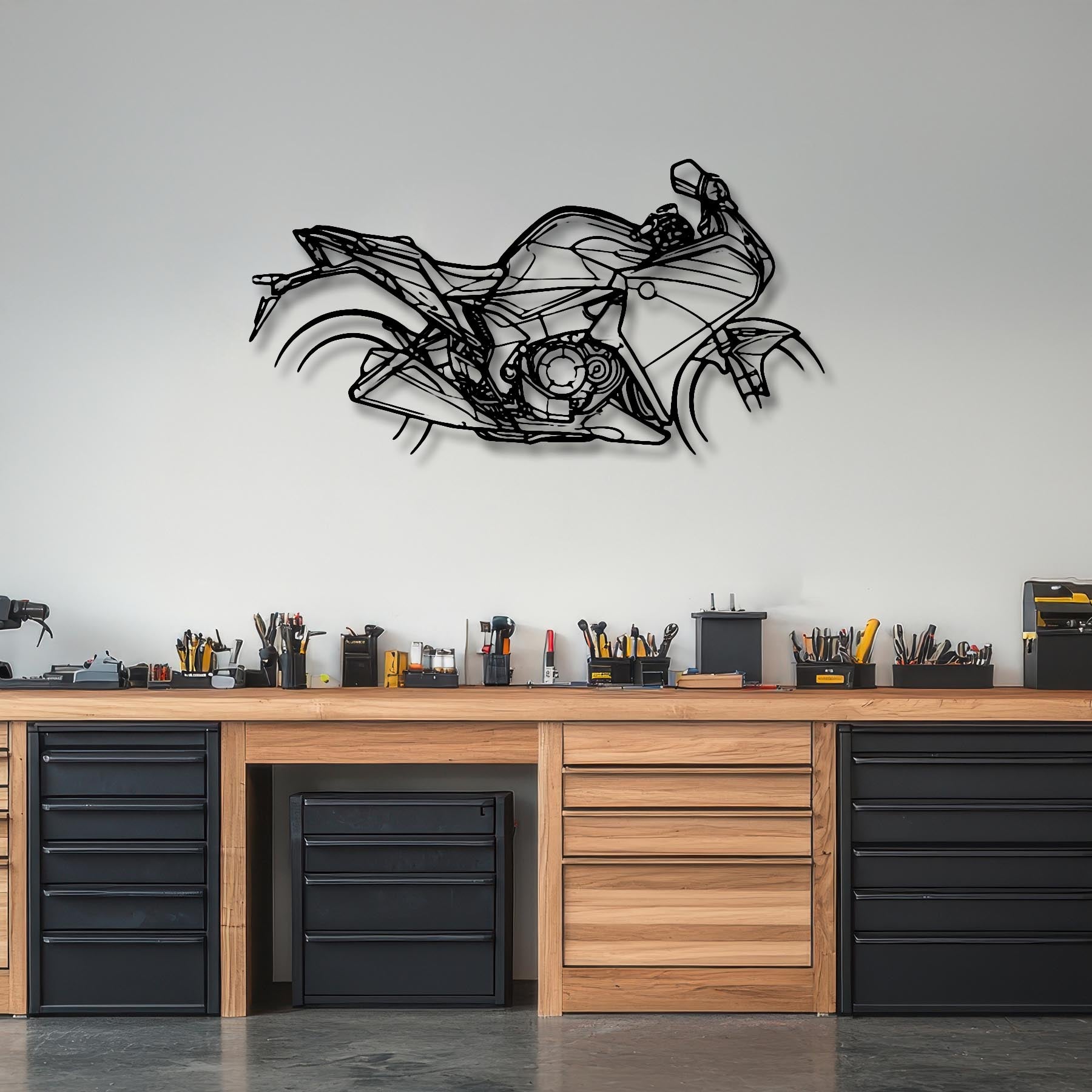 VFR 1200F 2012 Silhouette Metal Wall Art