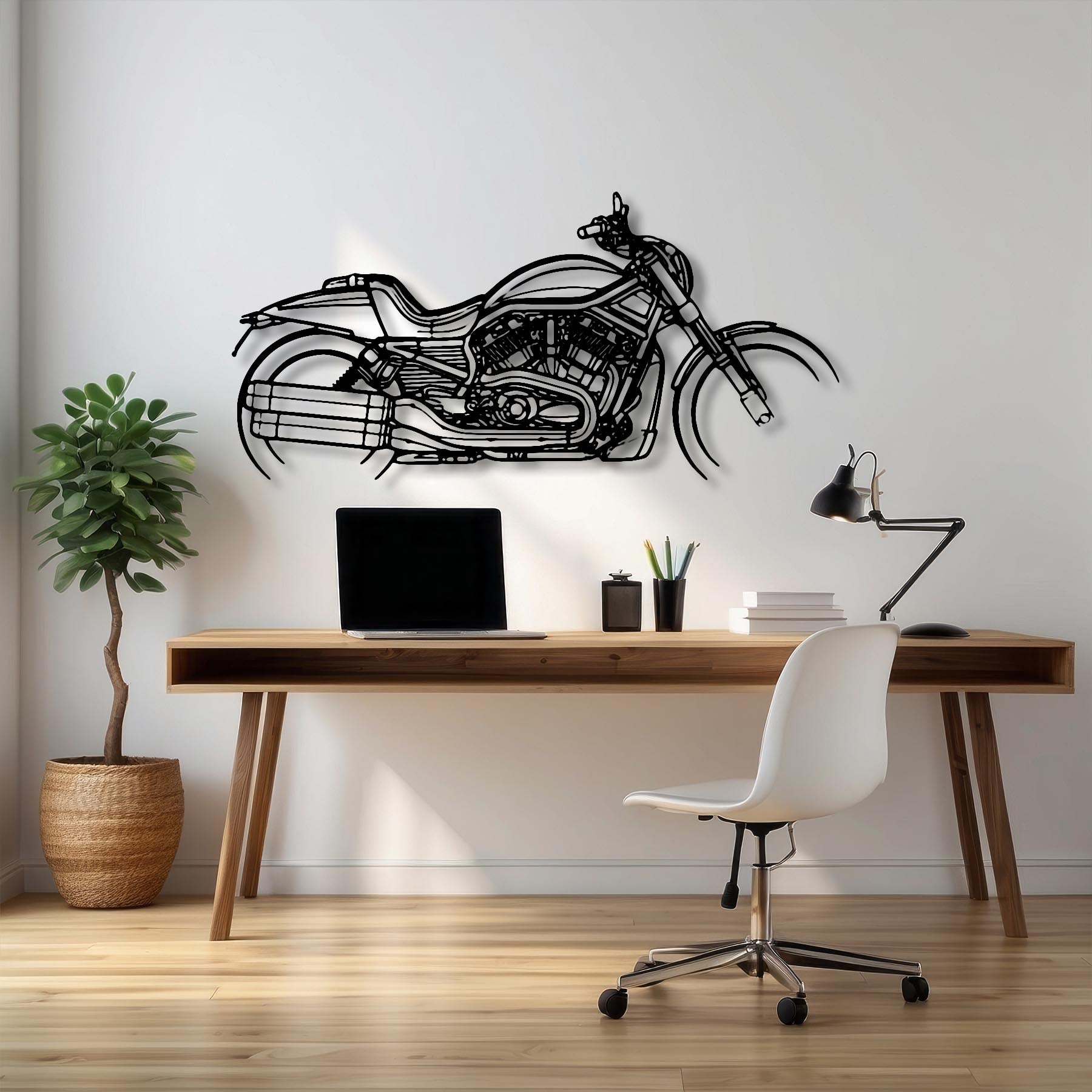 VRSCDX Night Rod Special 2012 Silhouette Metal Wall Art