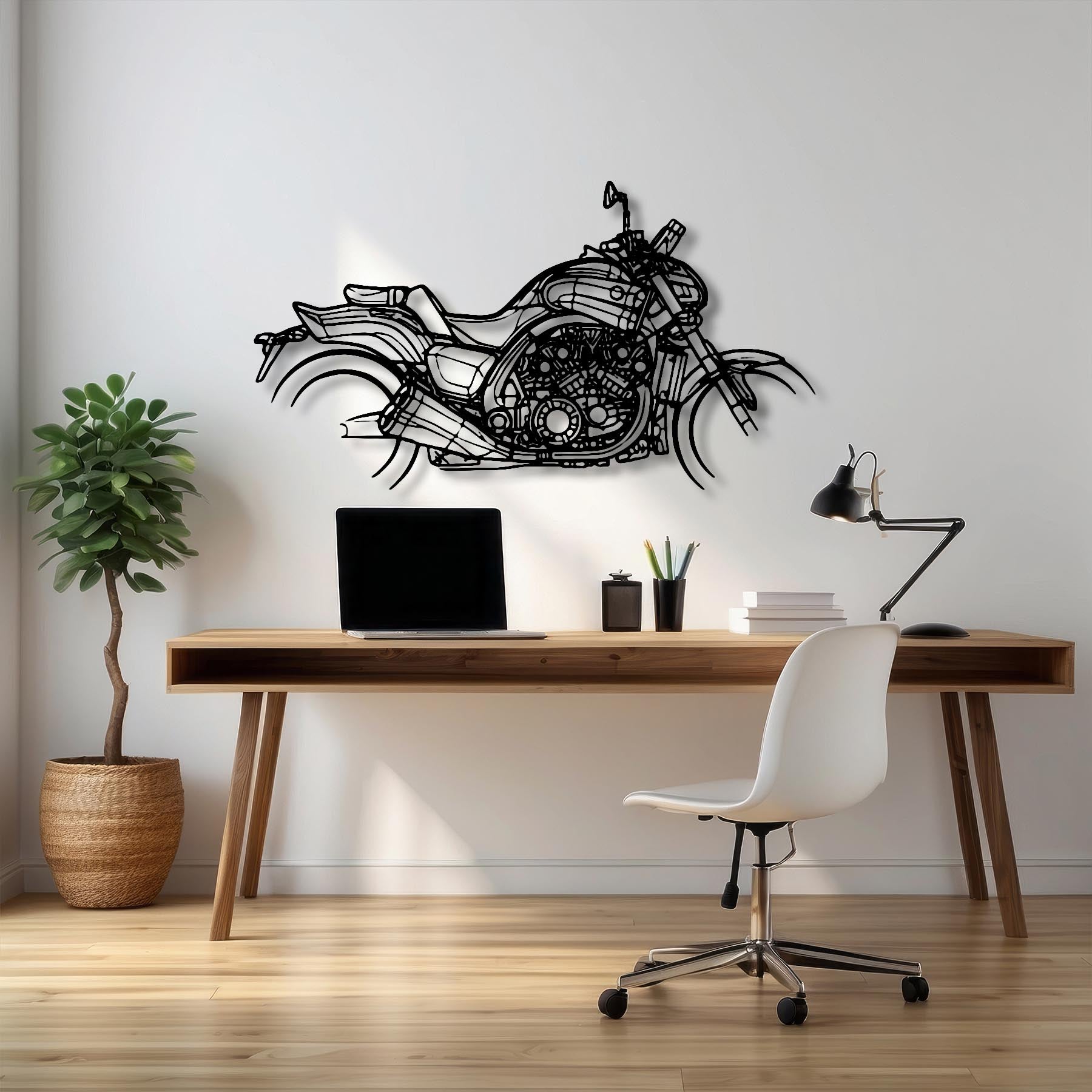V Max 2020 Silhouette Metal Wall Art