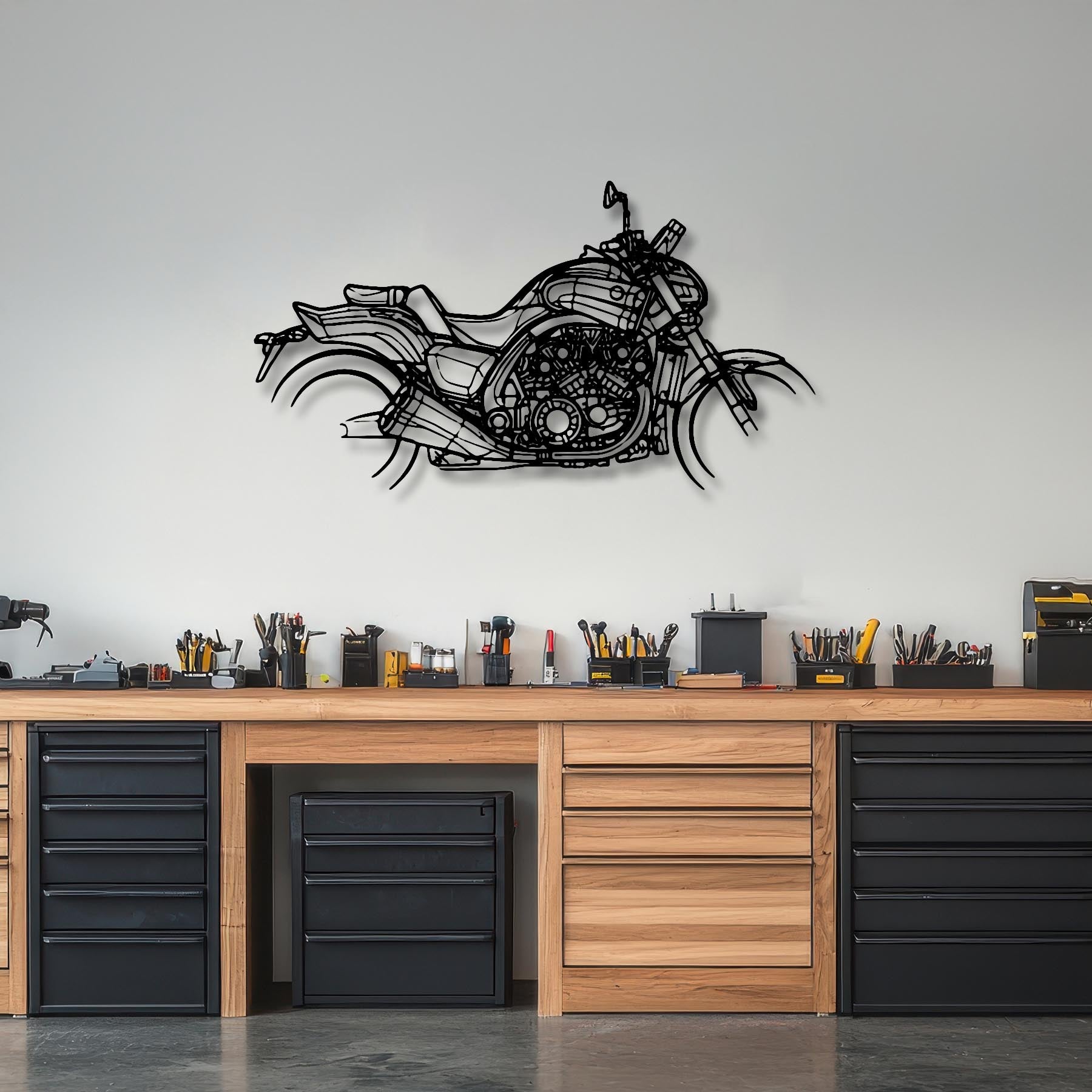 V Max 2020 Silhouette Metal Wall Art