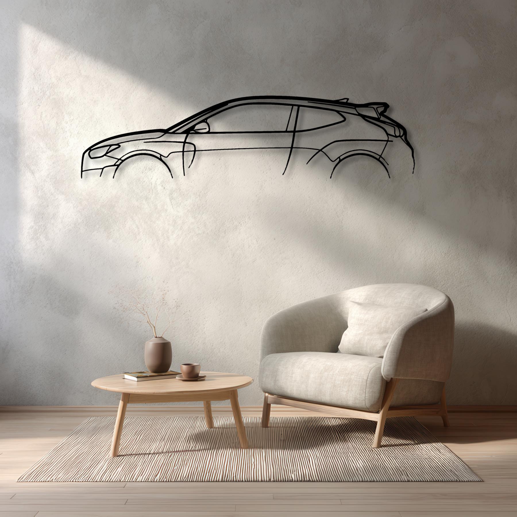 Veloster Classic Metal Silhouette Wall Art