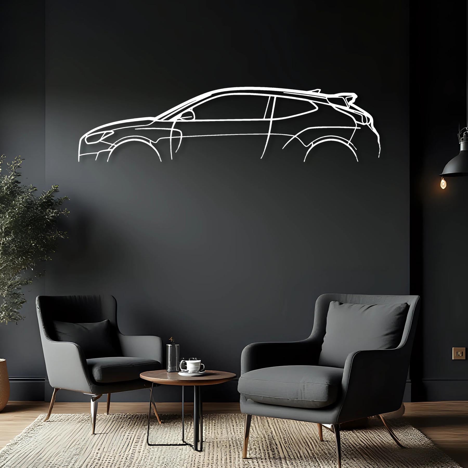 Veloster Classic Metal Silhouette Wall Art